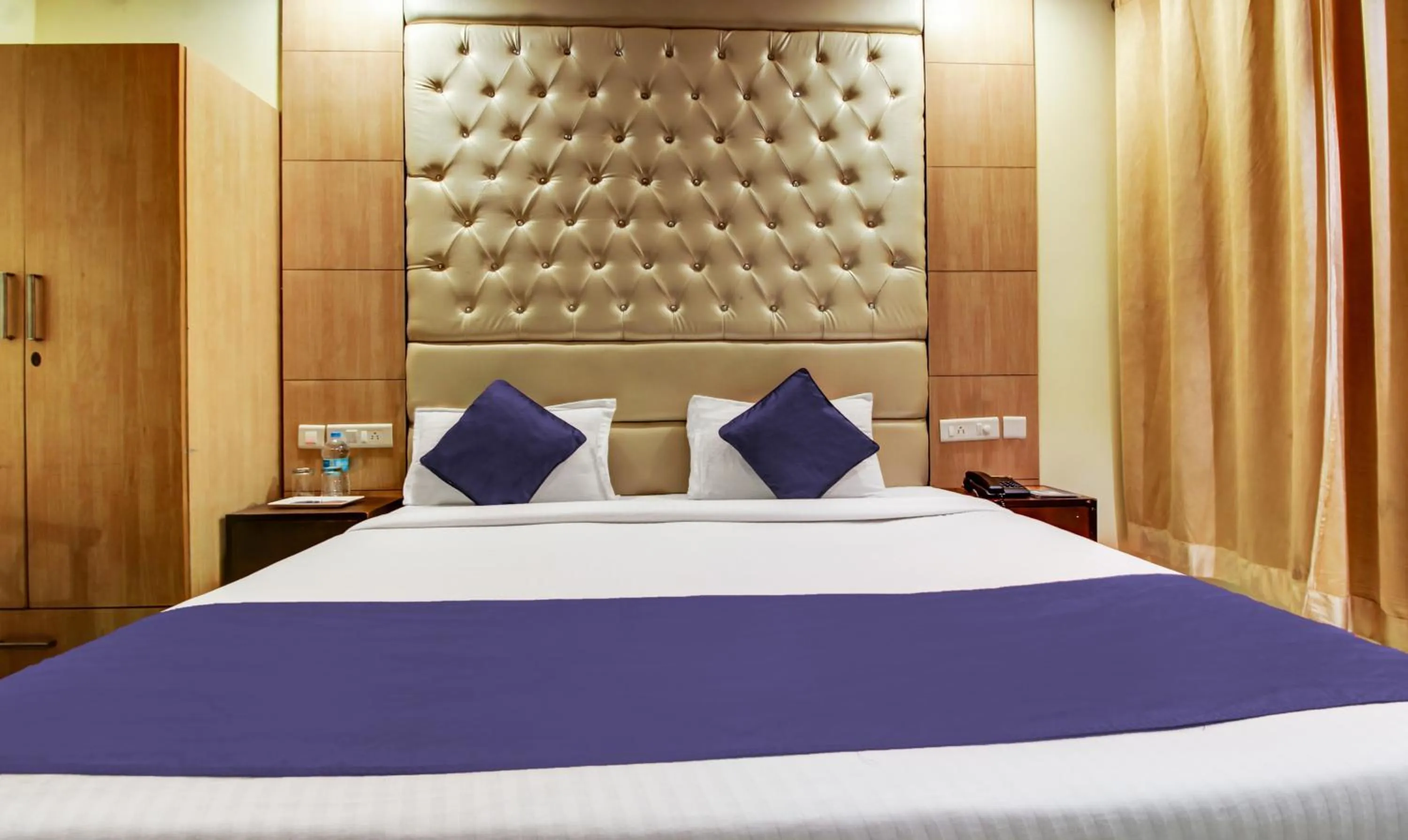 Bed in hotel the Diamond