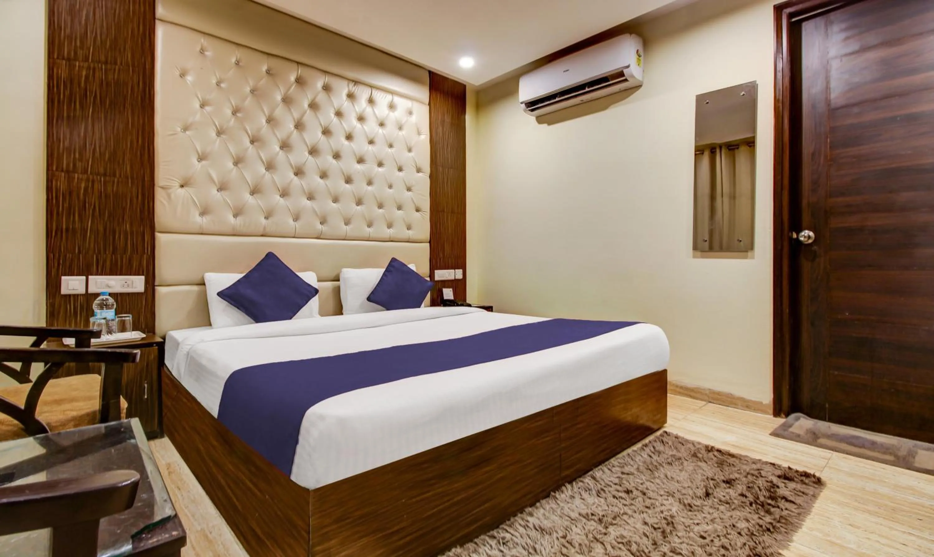 Bed in hotel the Diamond