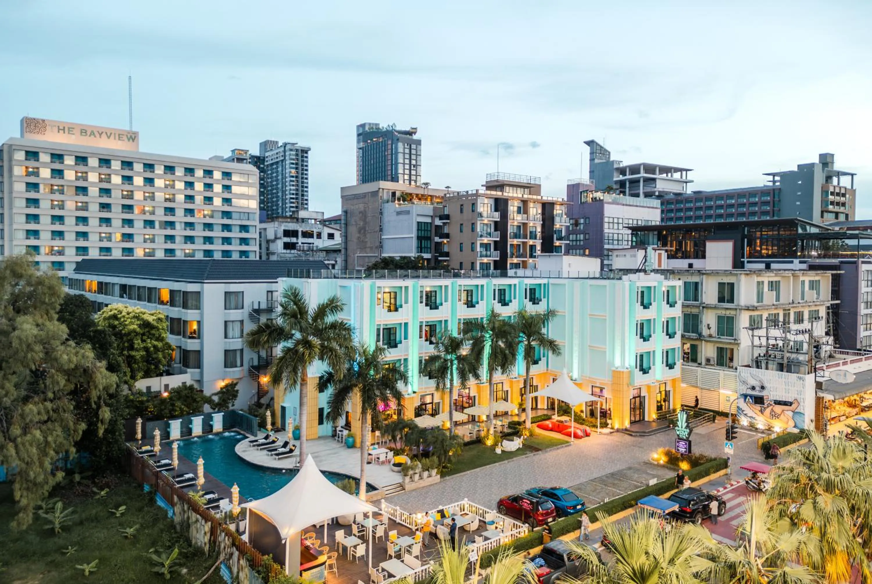 Property building in Wave Hotel Pattaya