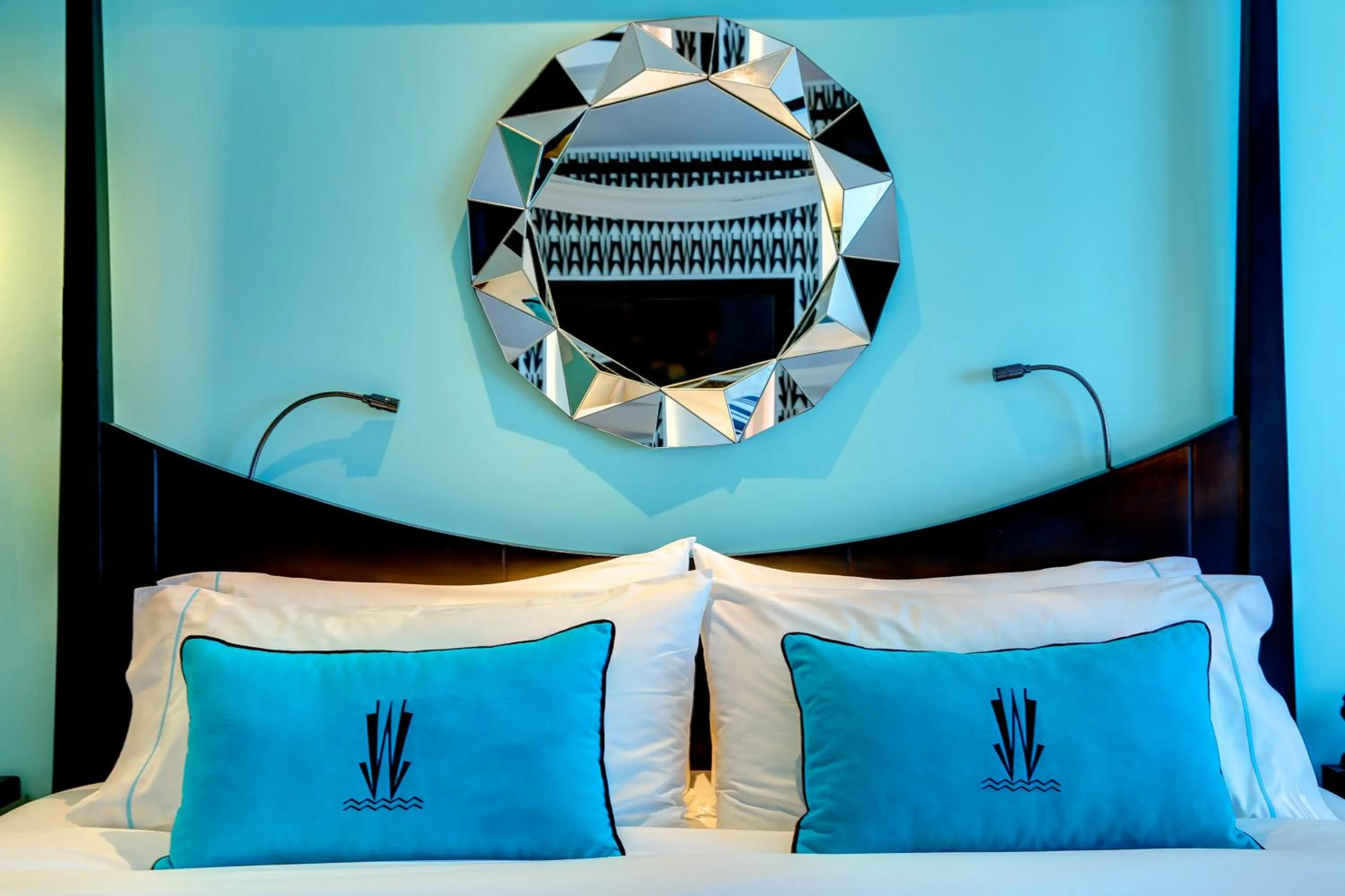 Decorative detail, Bed in Wave Hotel Pattaya