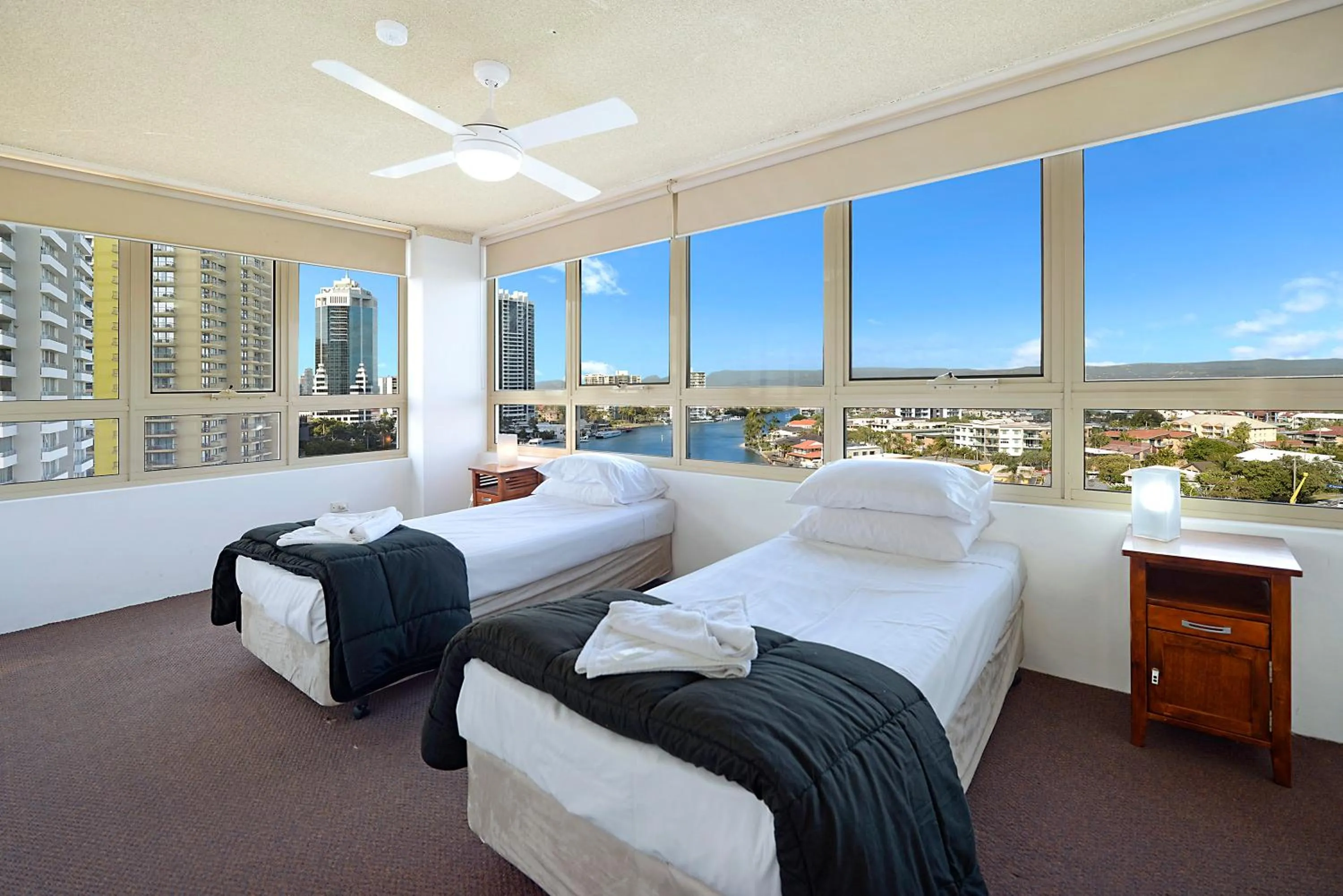 Bedroom, Bed in Condor Apartments by Gold Coast Premium