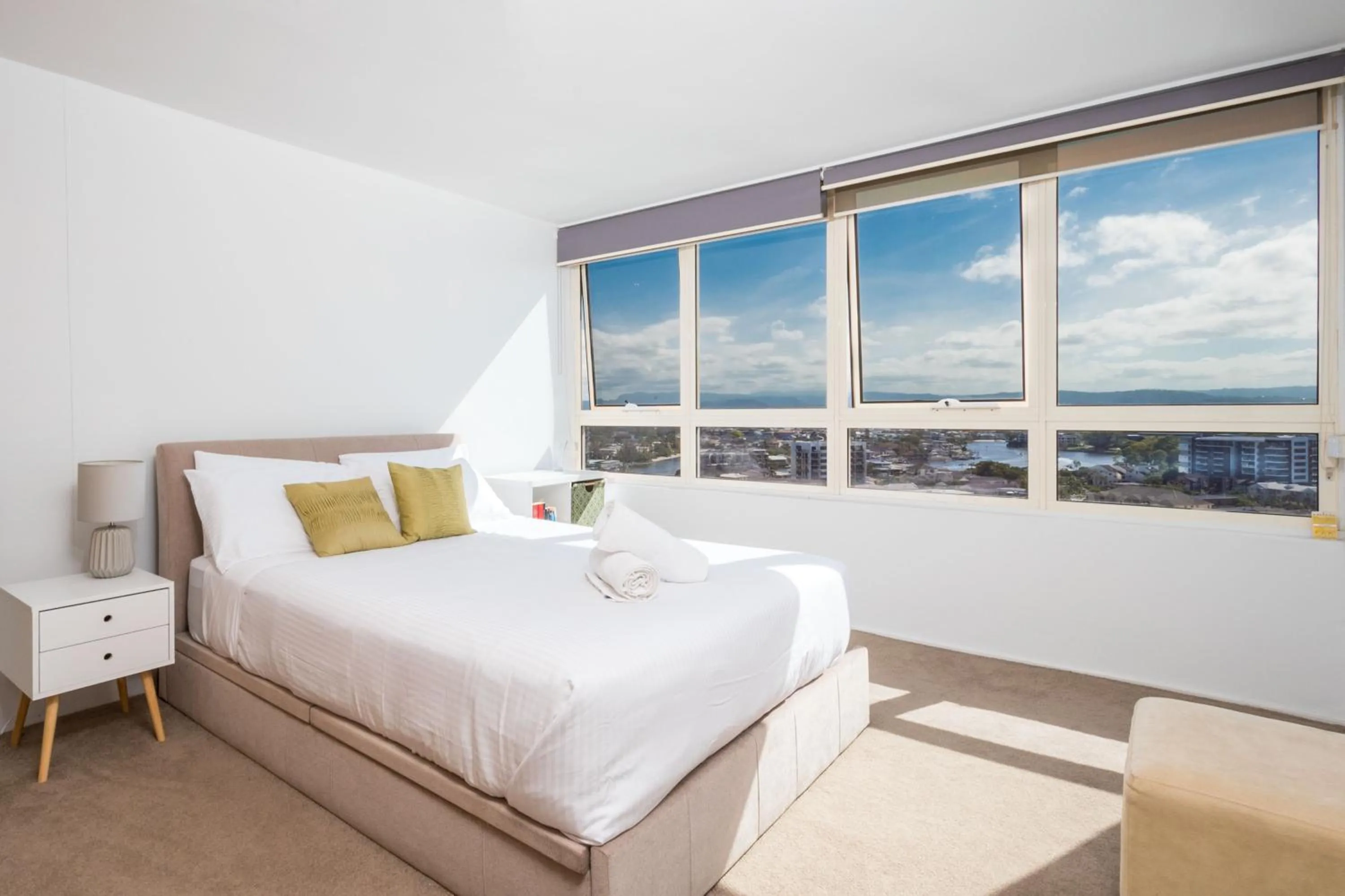 Bedroom, Bed in Condor Apartments by Gold Coast Premium