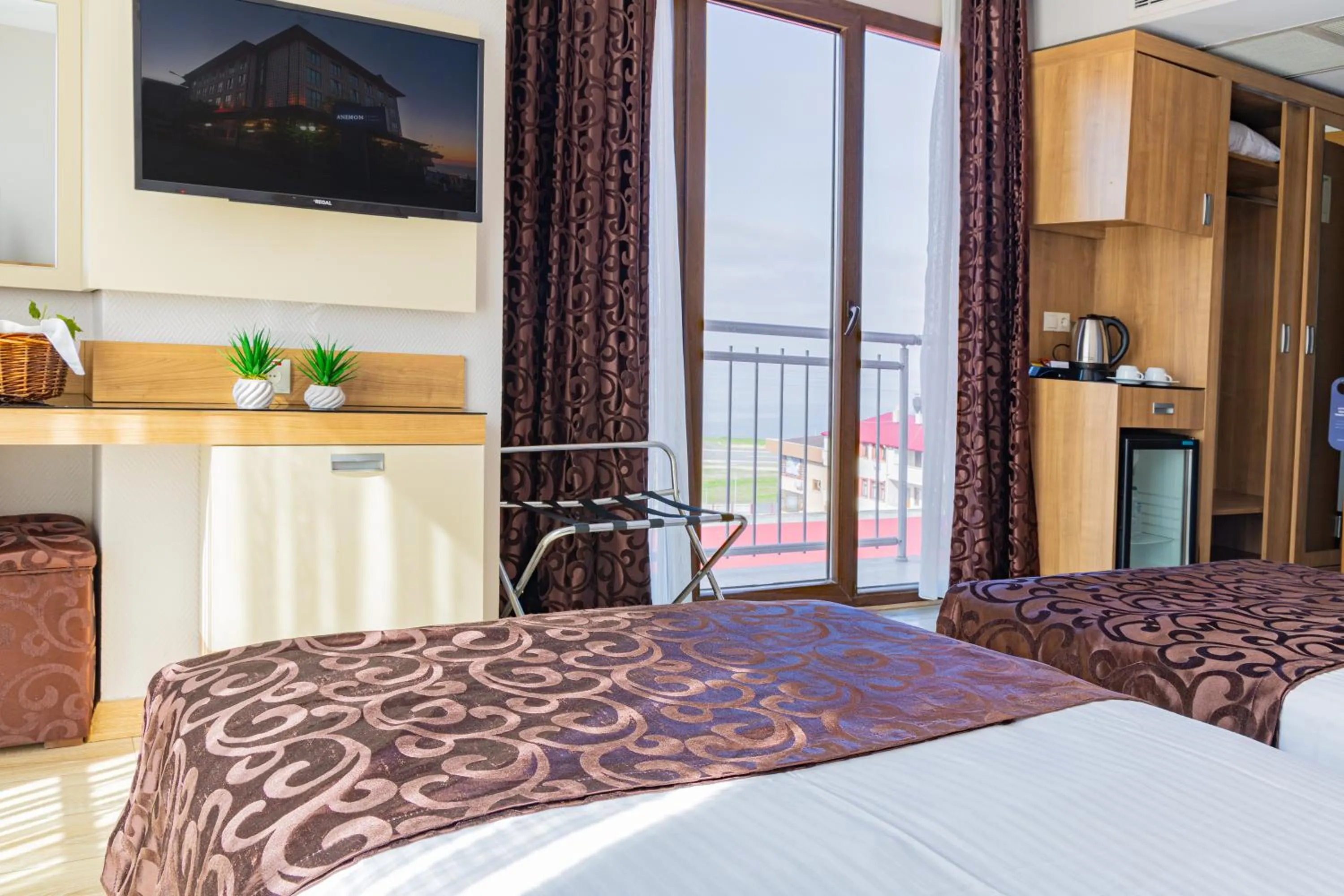 Bed in Anemon Kent Trabzon Otel