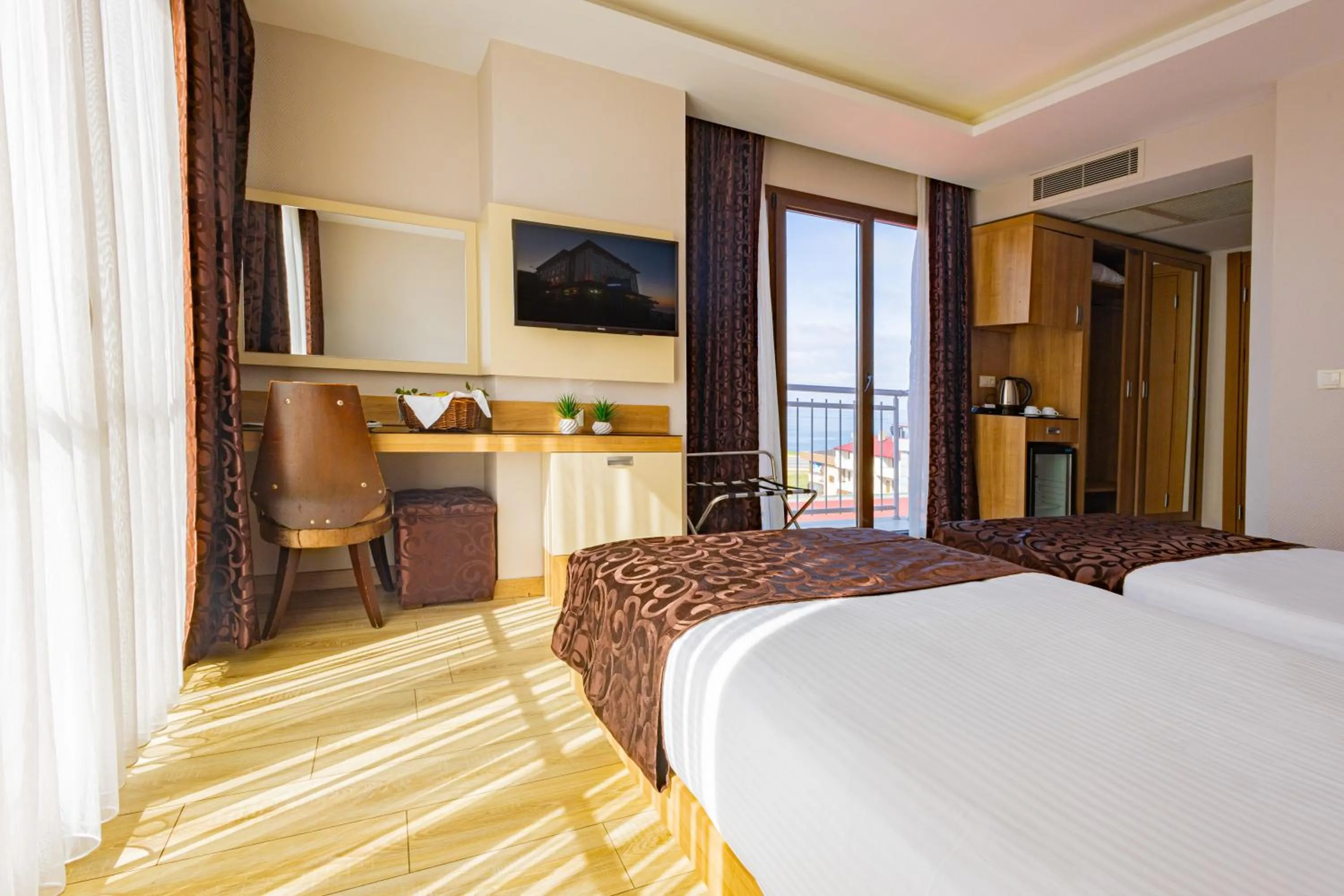 Bed in Anemon Kent Trabzon Otel