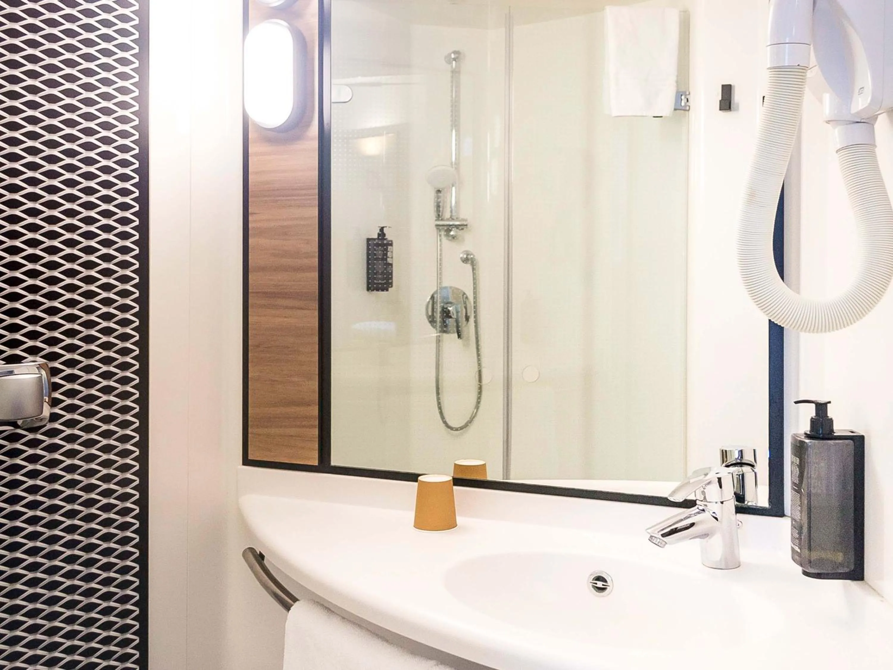 Bathroom in ibis Paris CDG Airport