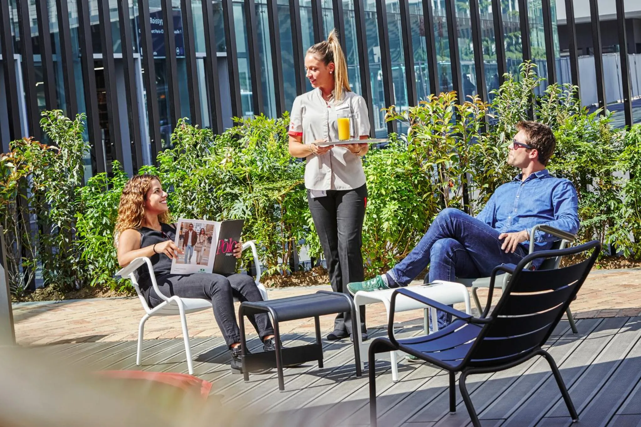 Patio in ibis Paris CDG Airport