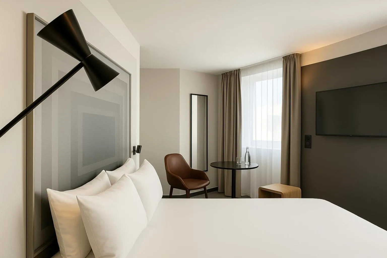 Bedroom, Bed in ibis Vichy