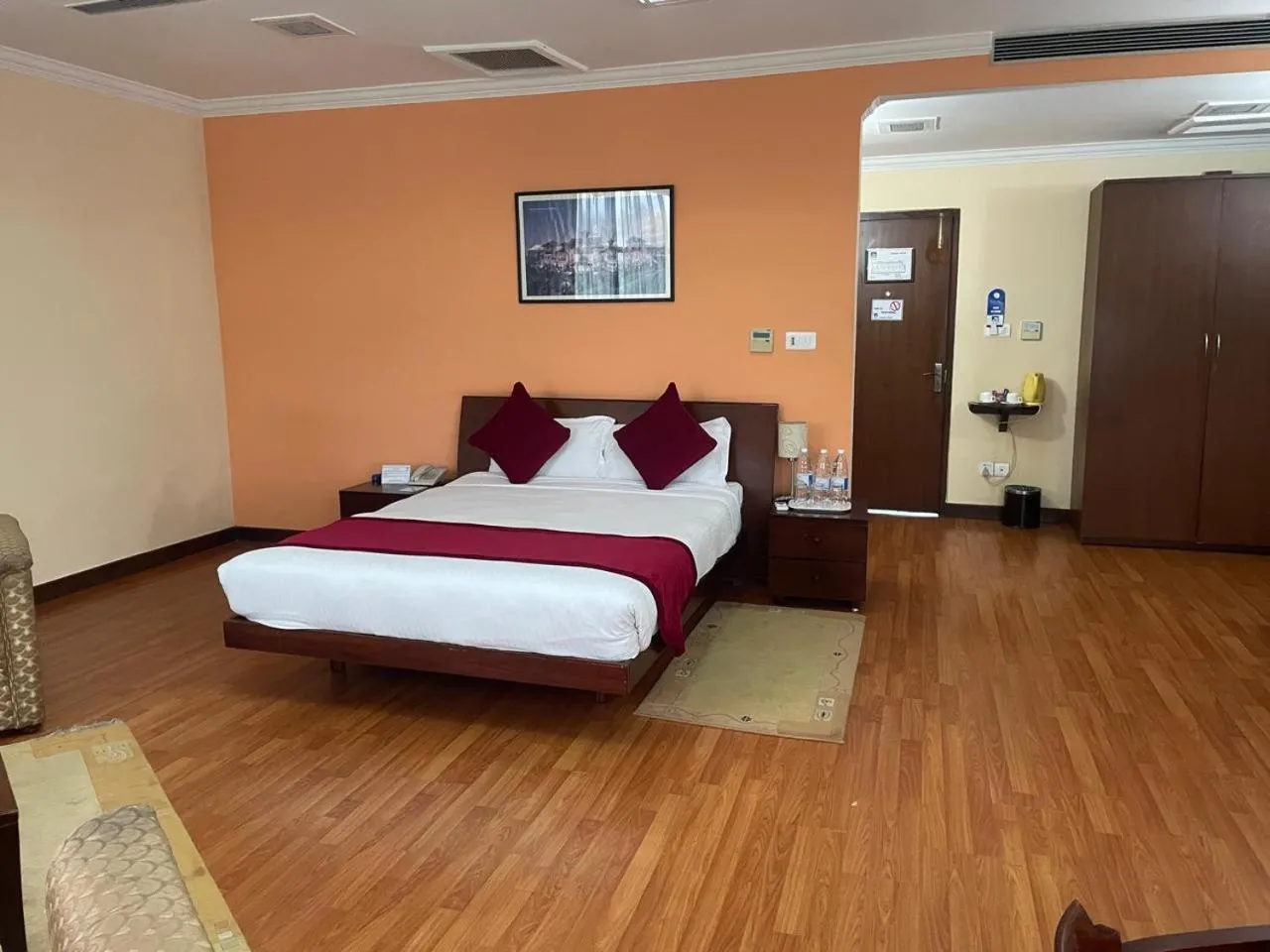 Bed in Airport Hotel Kathmandu - Near Pashupatinath Temple