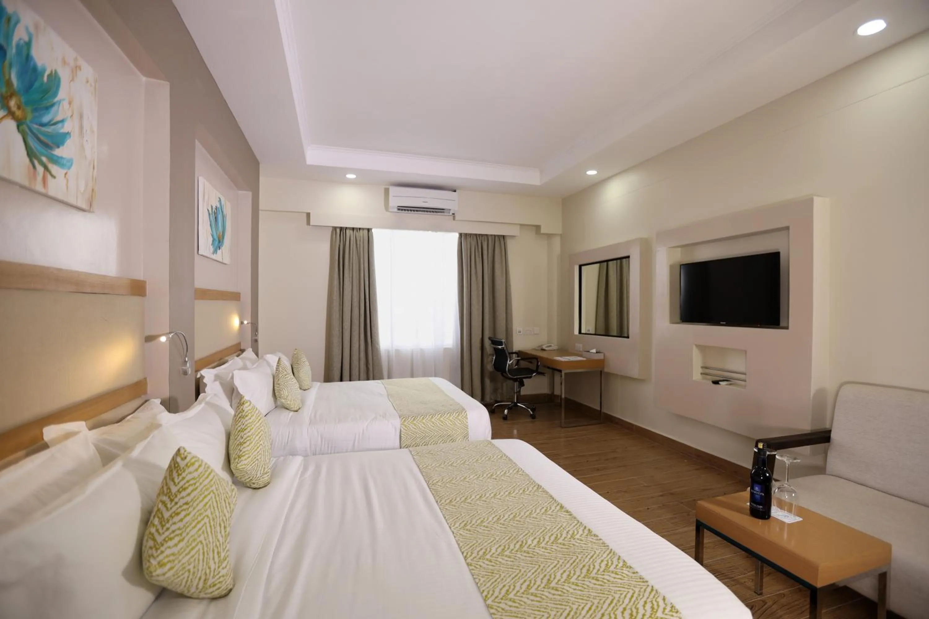 Bed in PrideInn Plaza Nairobi Airport