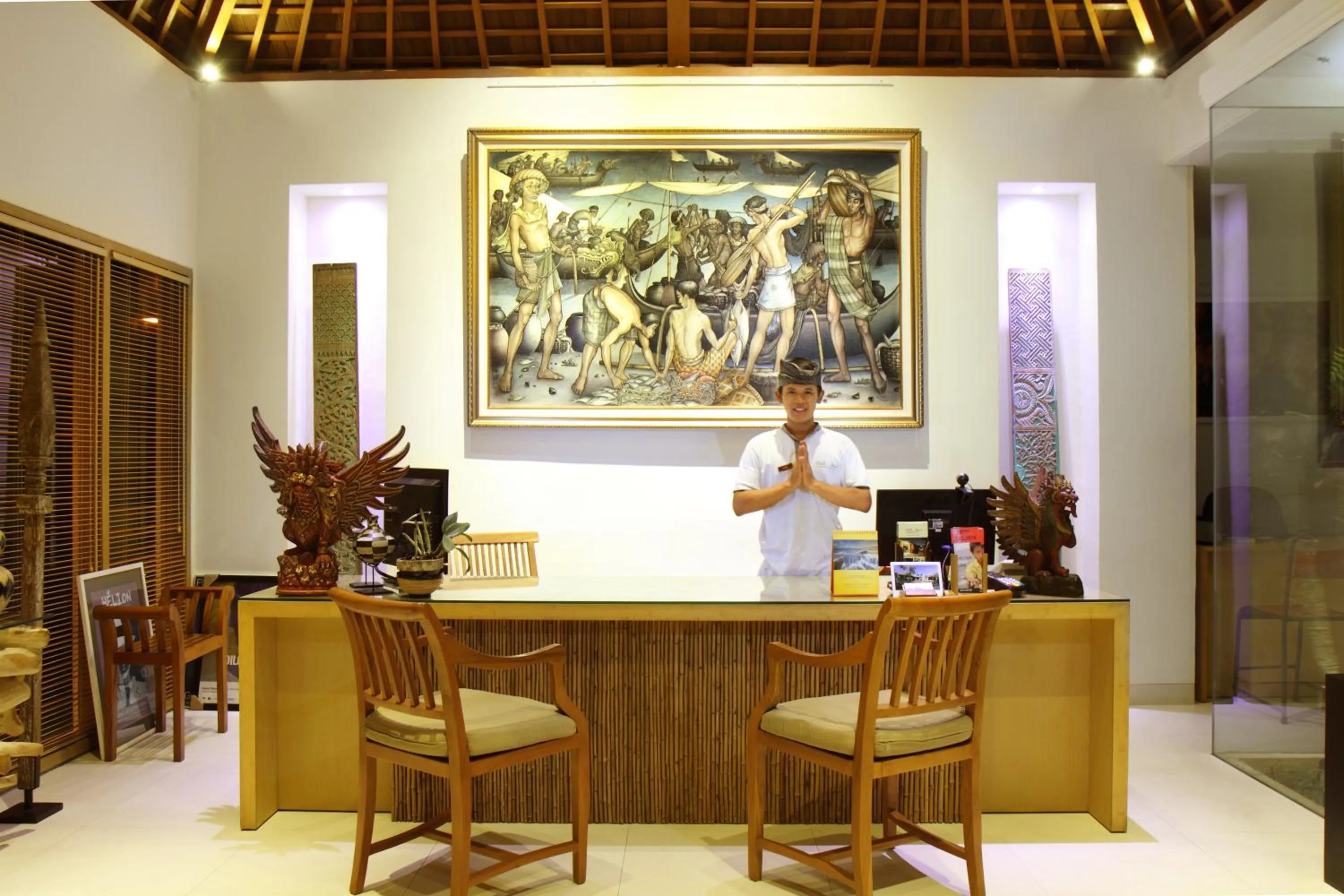 Lobby or reception in Villa Bali Asri Batubelig