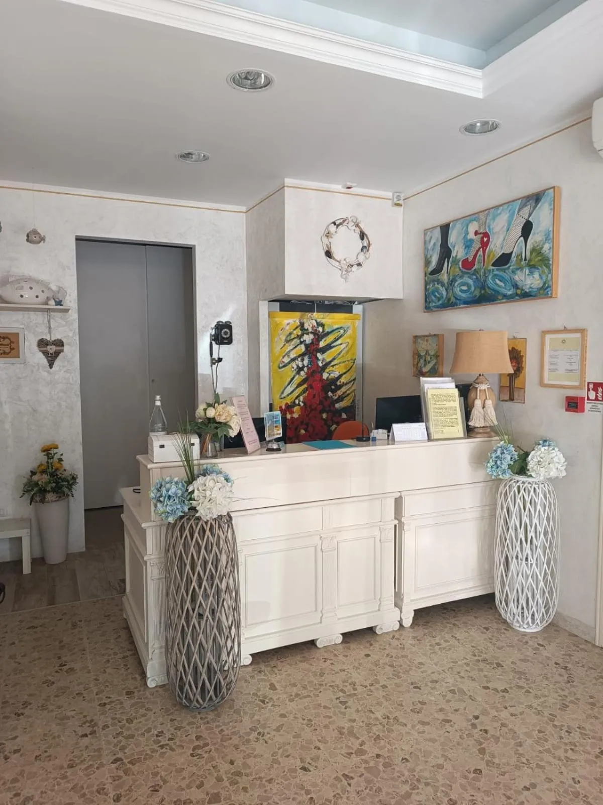 Lobby or reception in Hotel Tizian Beach