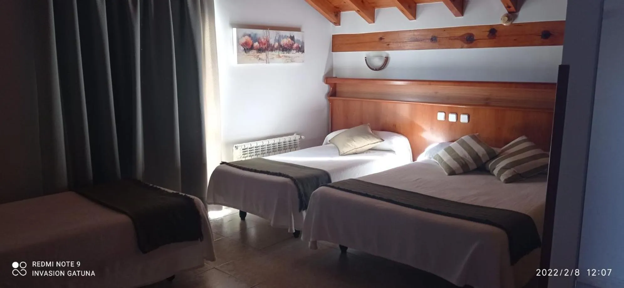 Bed in Hotel Narcea