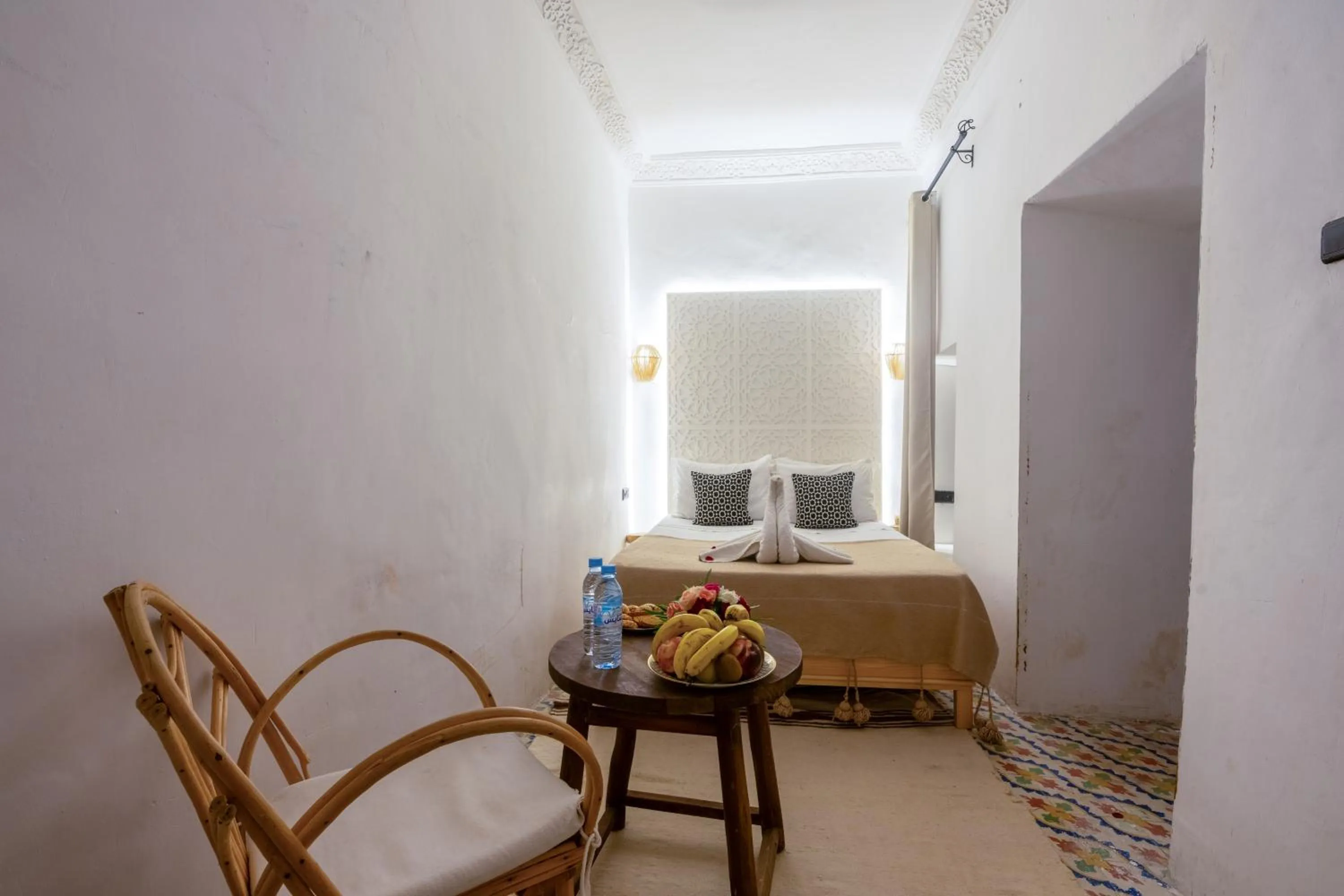 Bed in Riad des remparts Marrakech