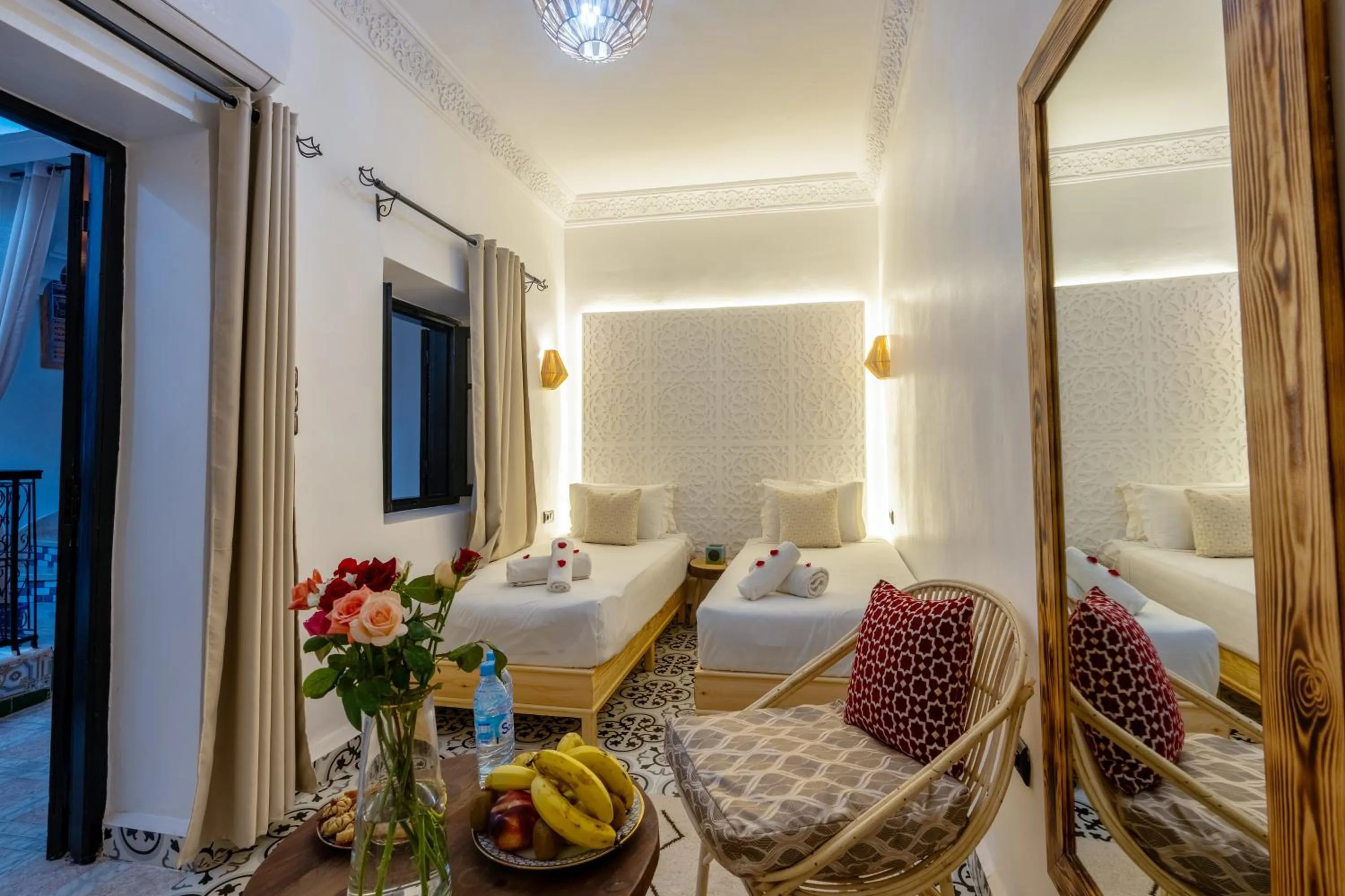 Bed in Riad des remparts Marrakech