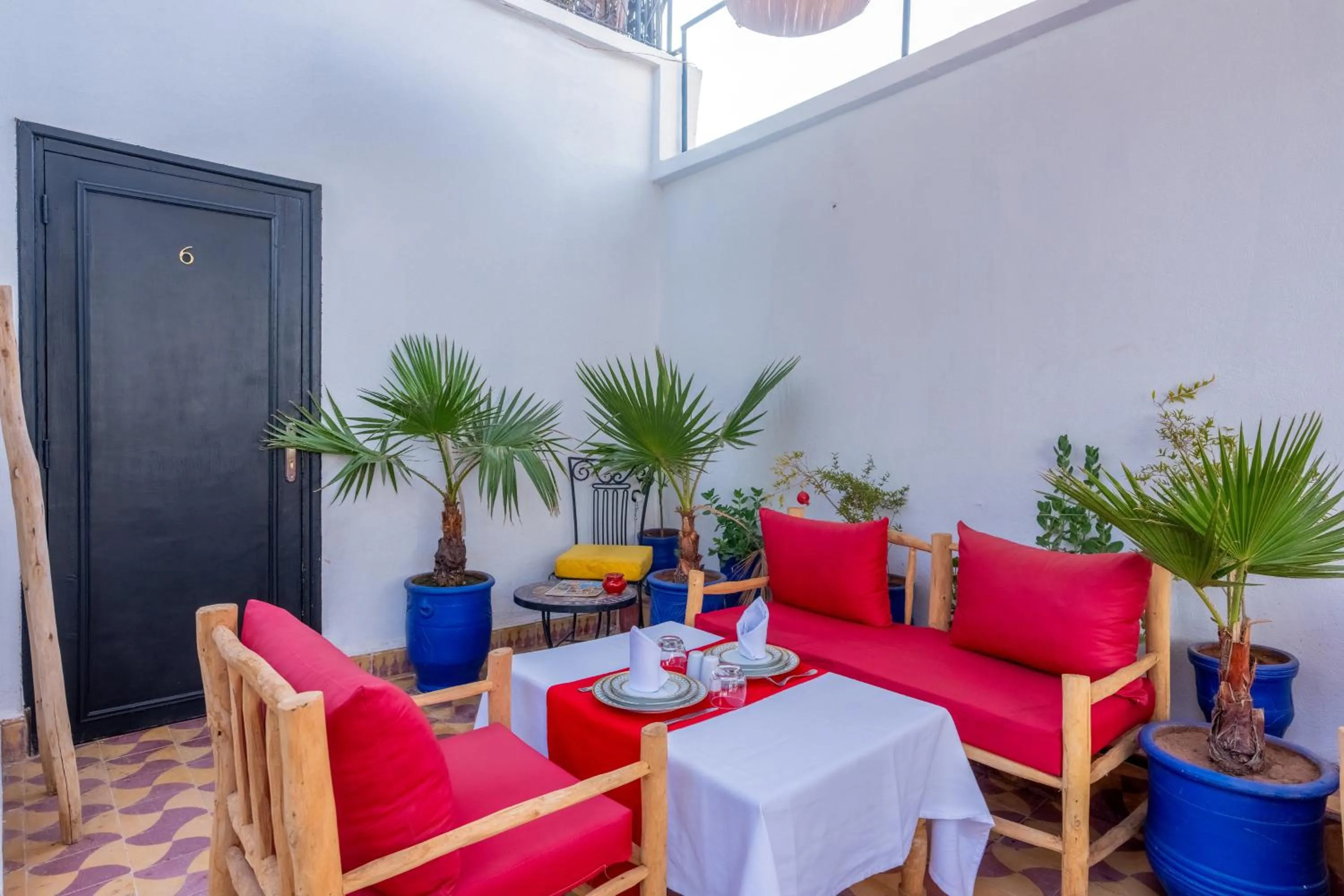 Balcony/Terrace in Riad des remparts Marrakech