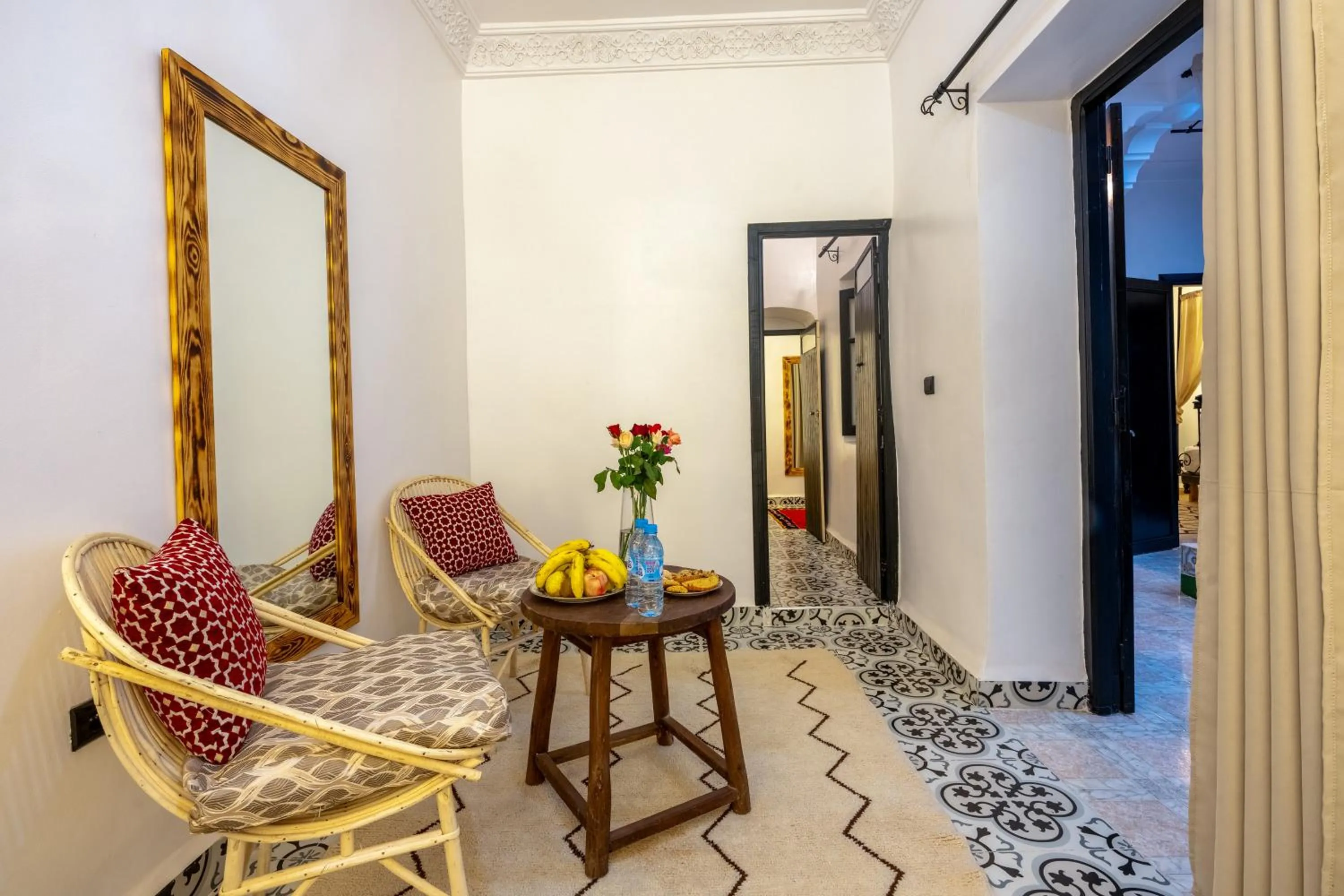 Living room in Riad des remparts Marrakech