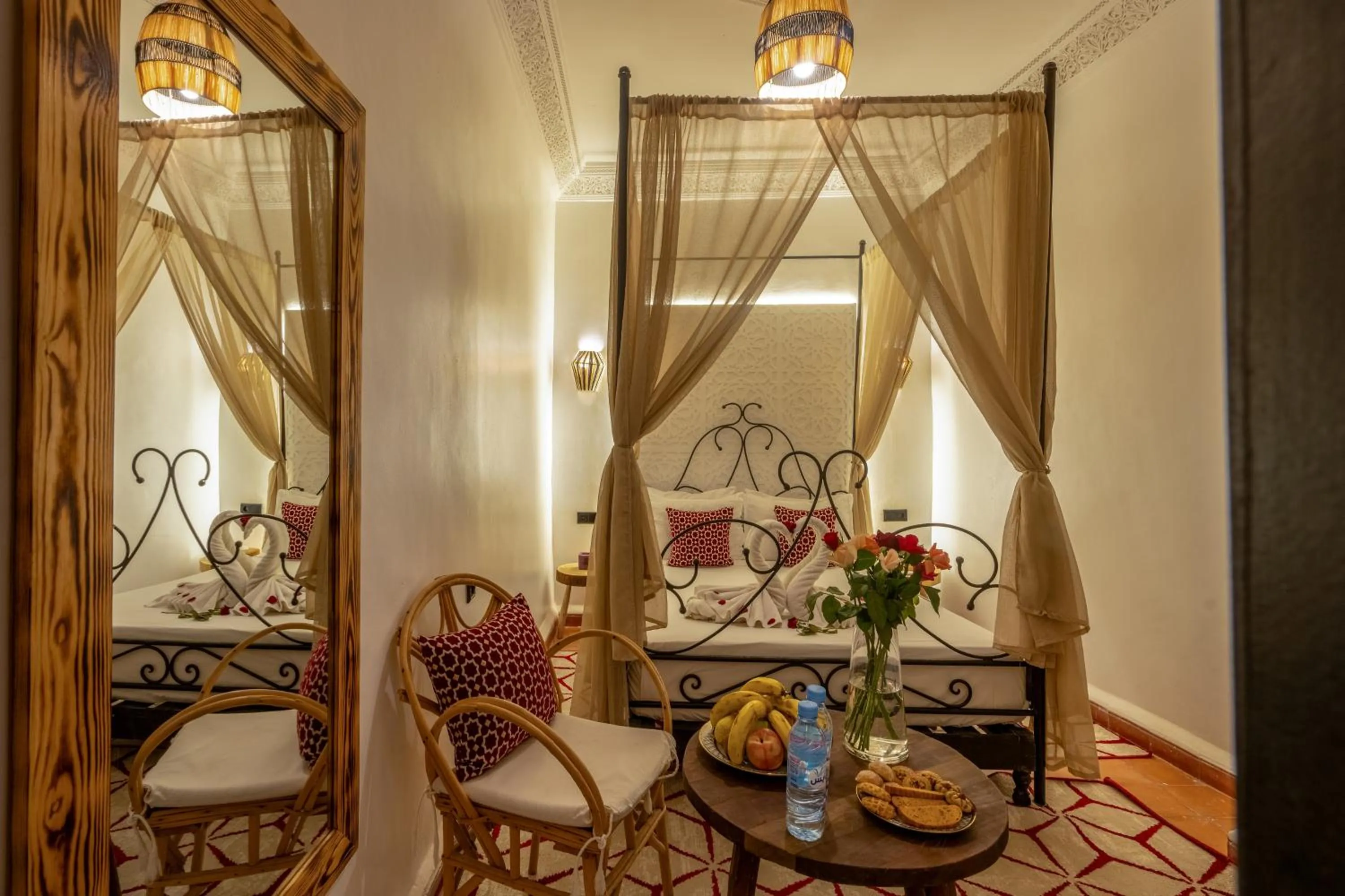 Bed in Riad des remparts Marrakech