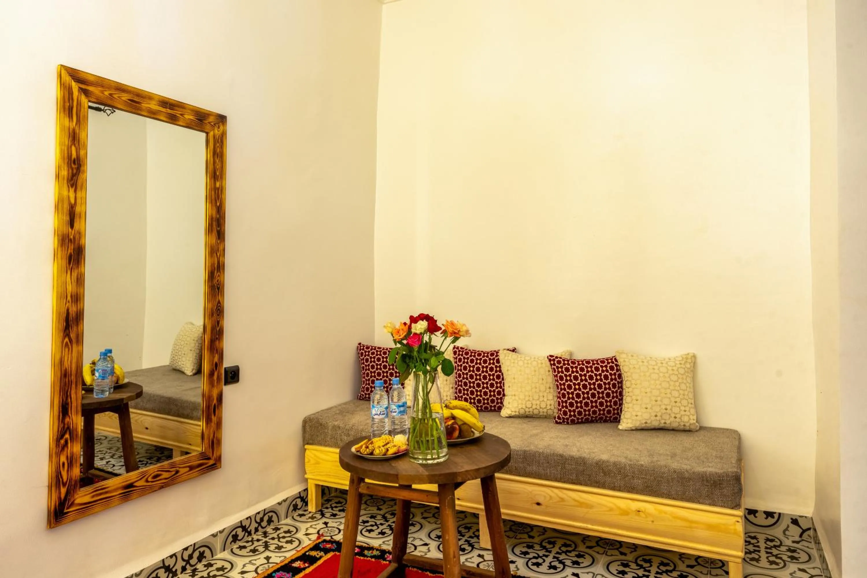 Seating area in Riad des remparts Marrakech