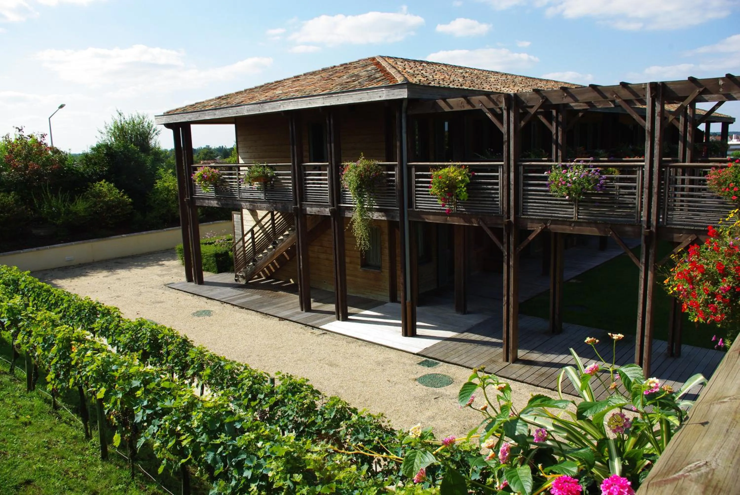 Garden view in Résidence Les Vignes