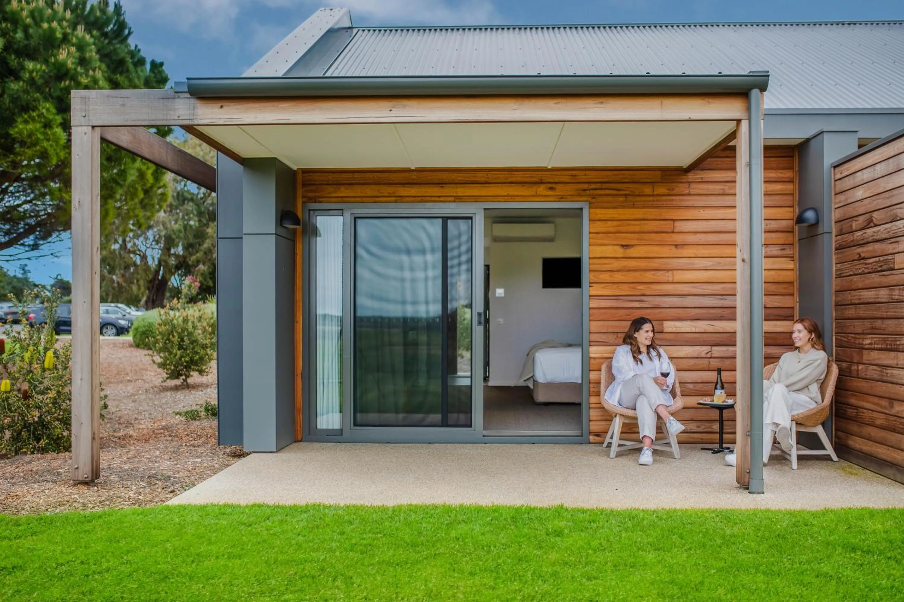 Patio in 13th Beach Golf Lodges