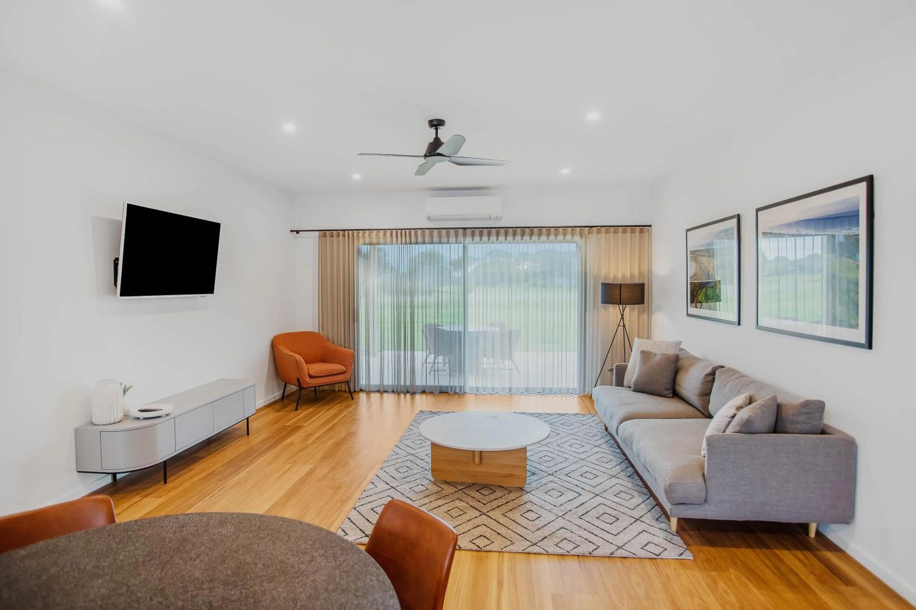 Seating area in 13th Beach Golf Lodges