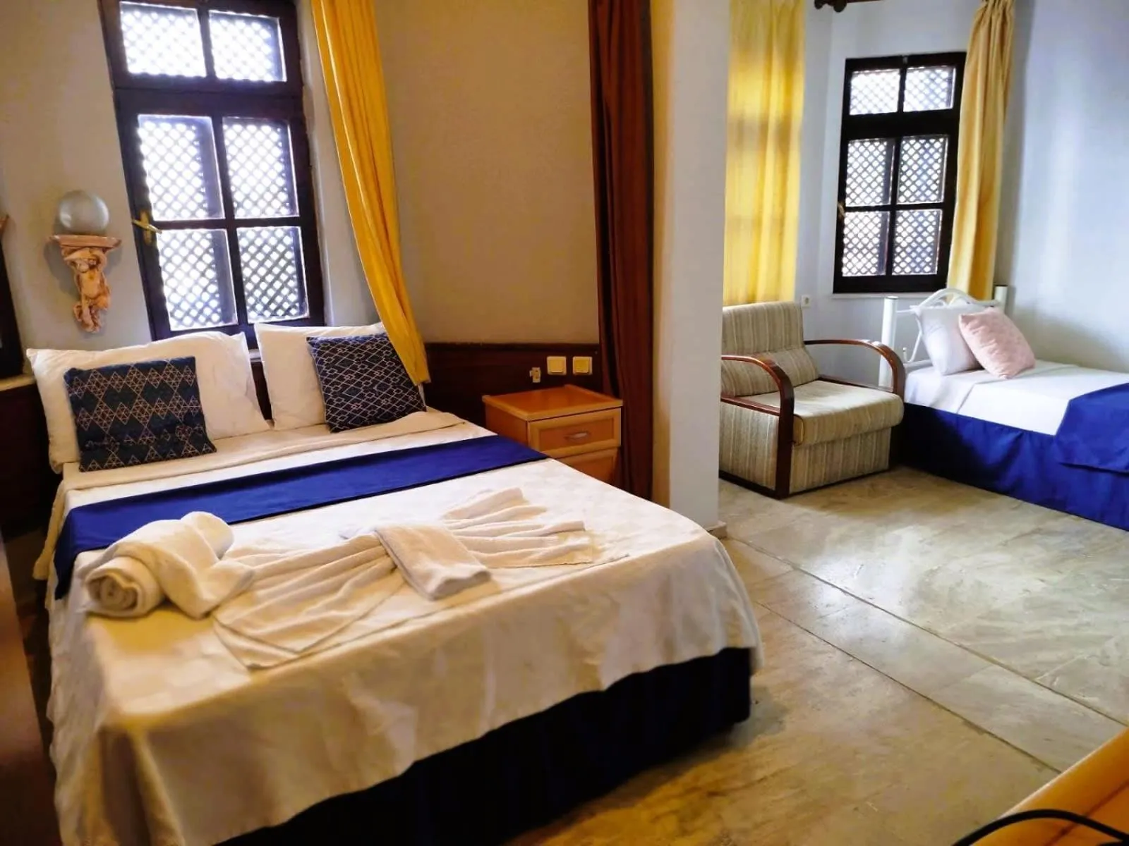 Bed in Han Dalyan Hotel
