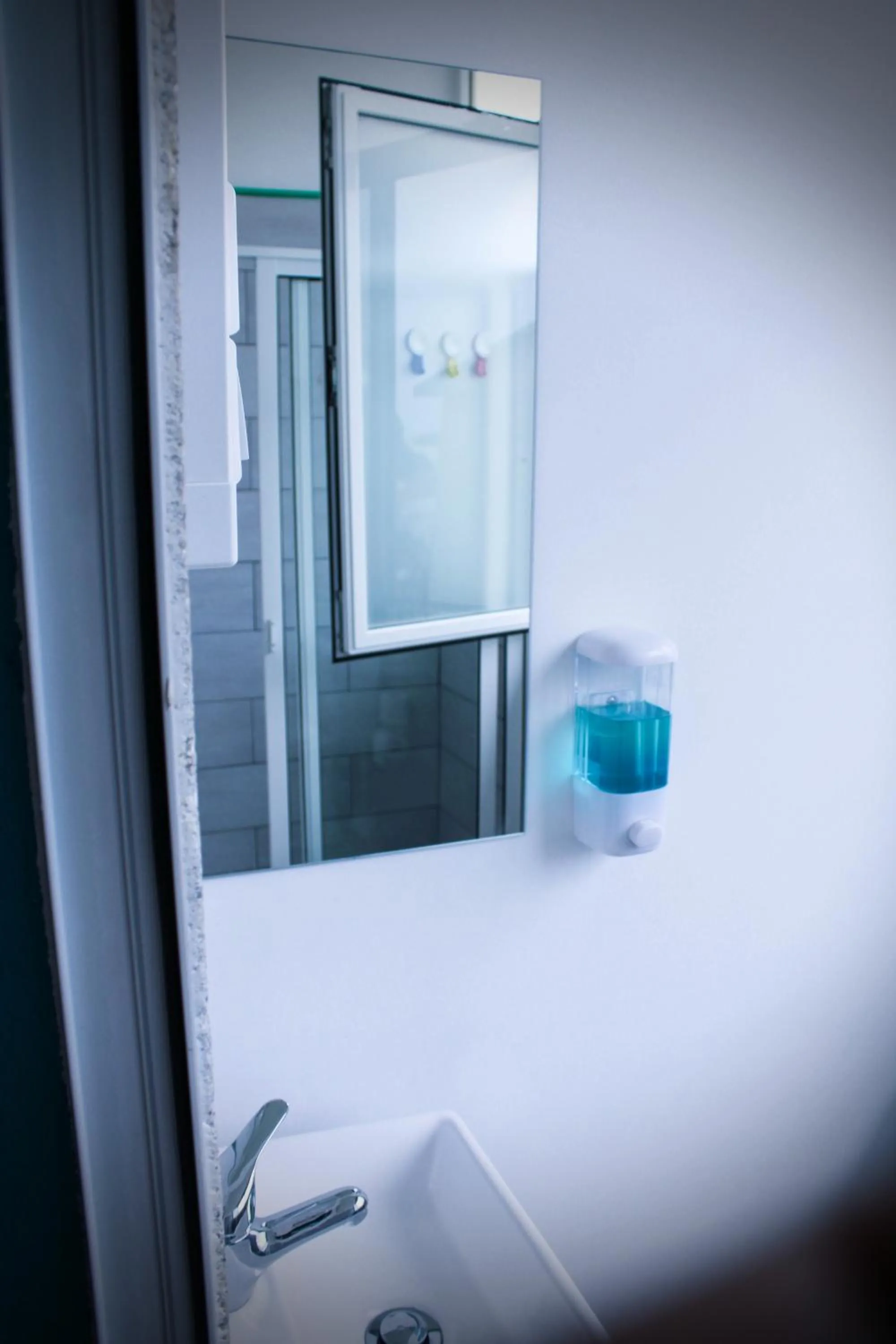 Shower in By Doors Hostel