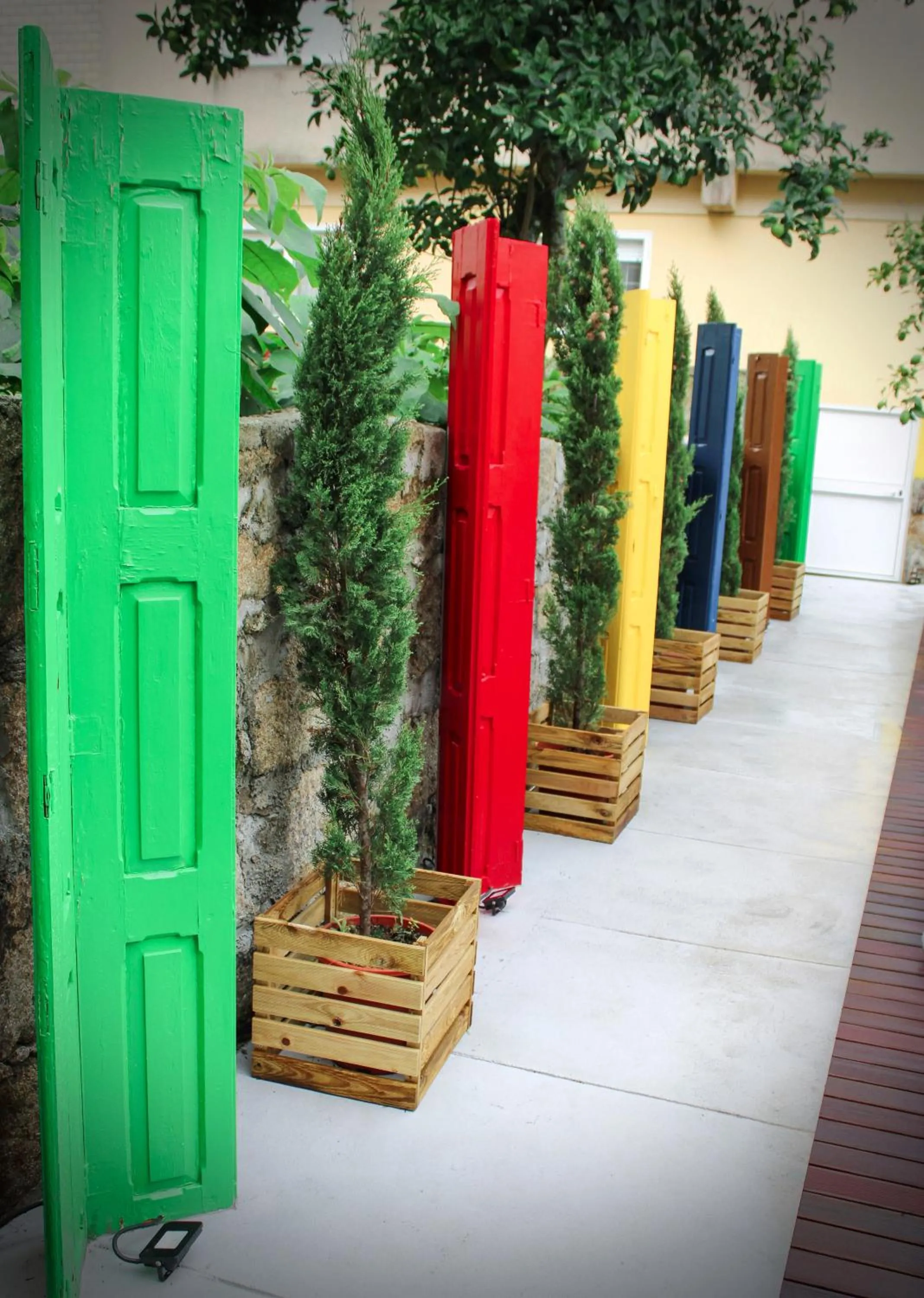 Decorative detail in By Doors Hostel