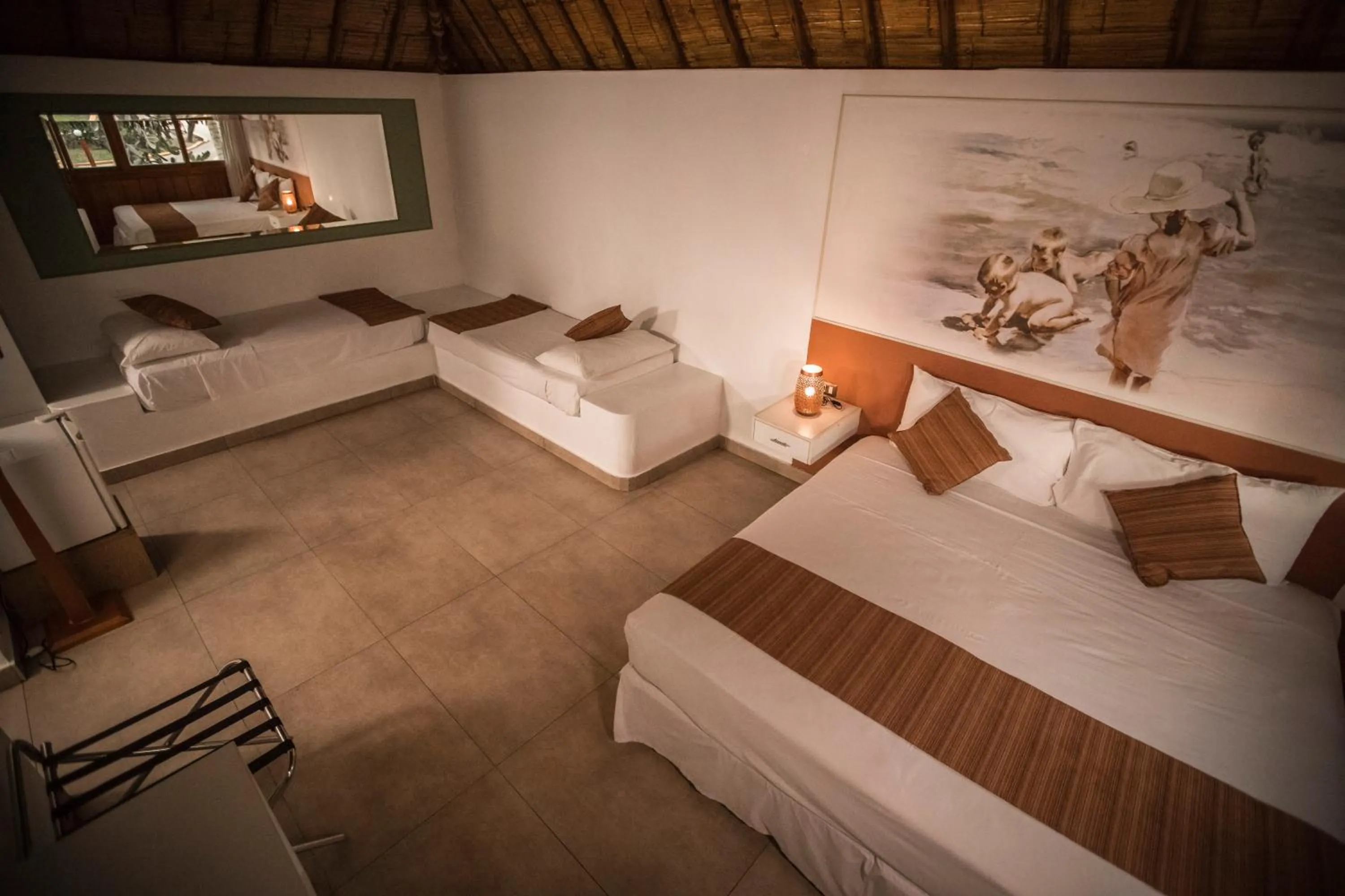 Bed in Vichayito Bungalows & Carpas by Aranwa Hotels
