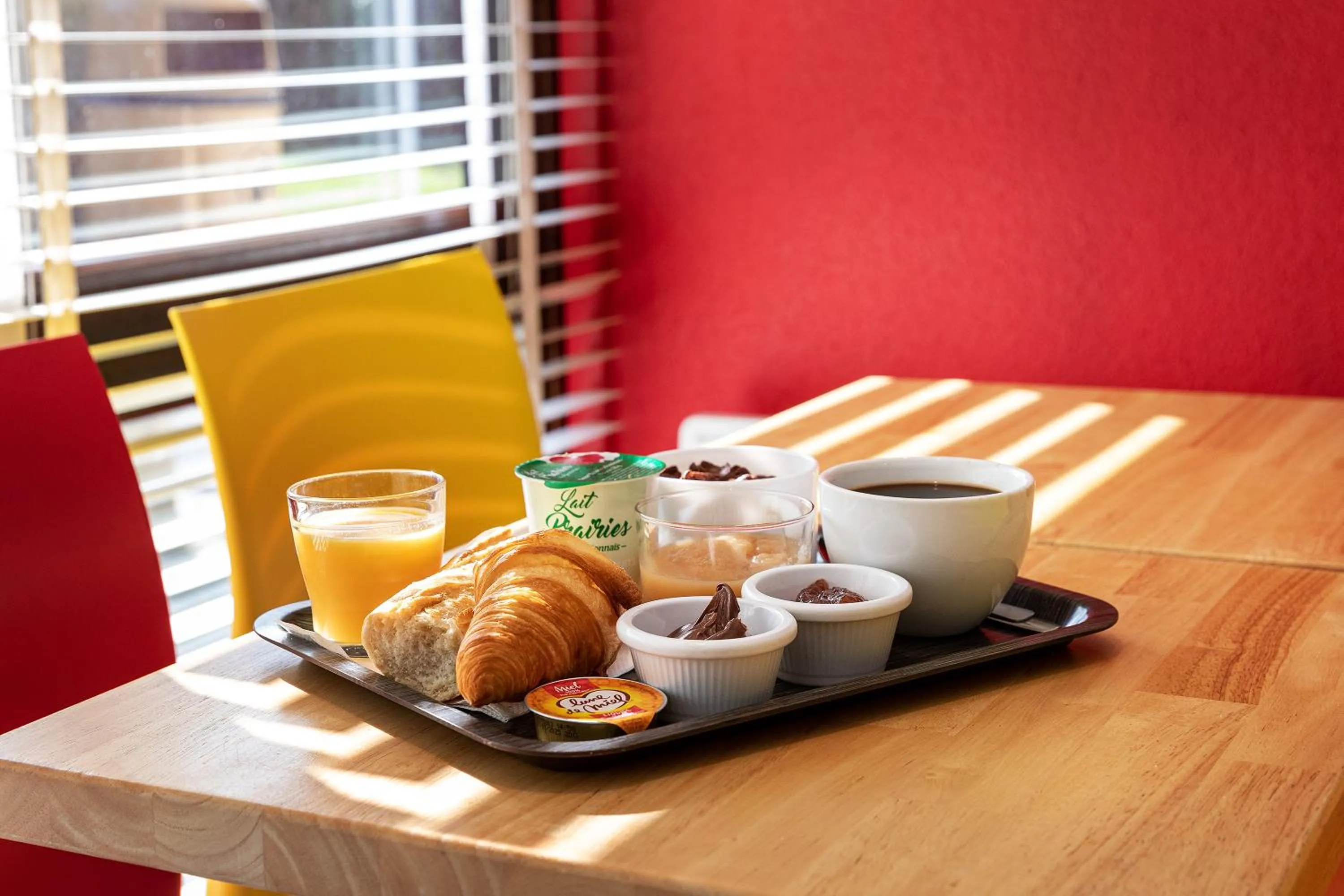 Continental breakfast in Premiere Classe Bethune