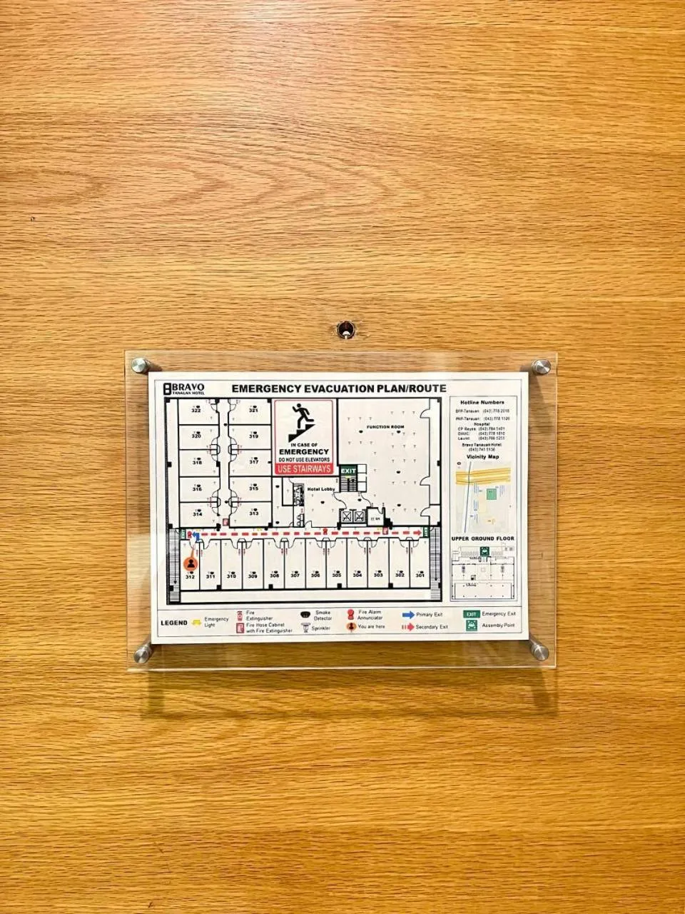 Floor plan in Bravo Tanauan Hotel