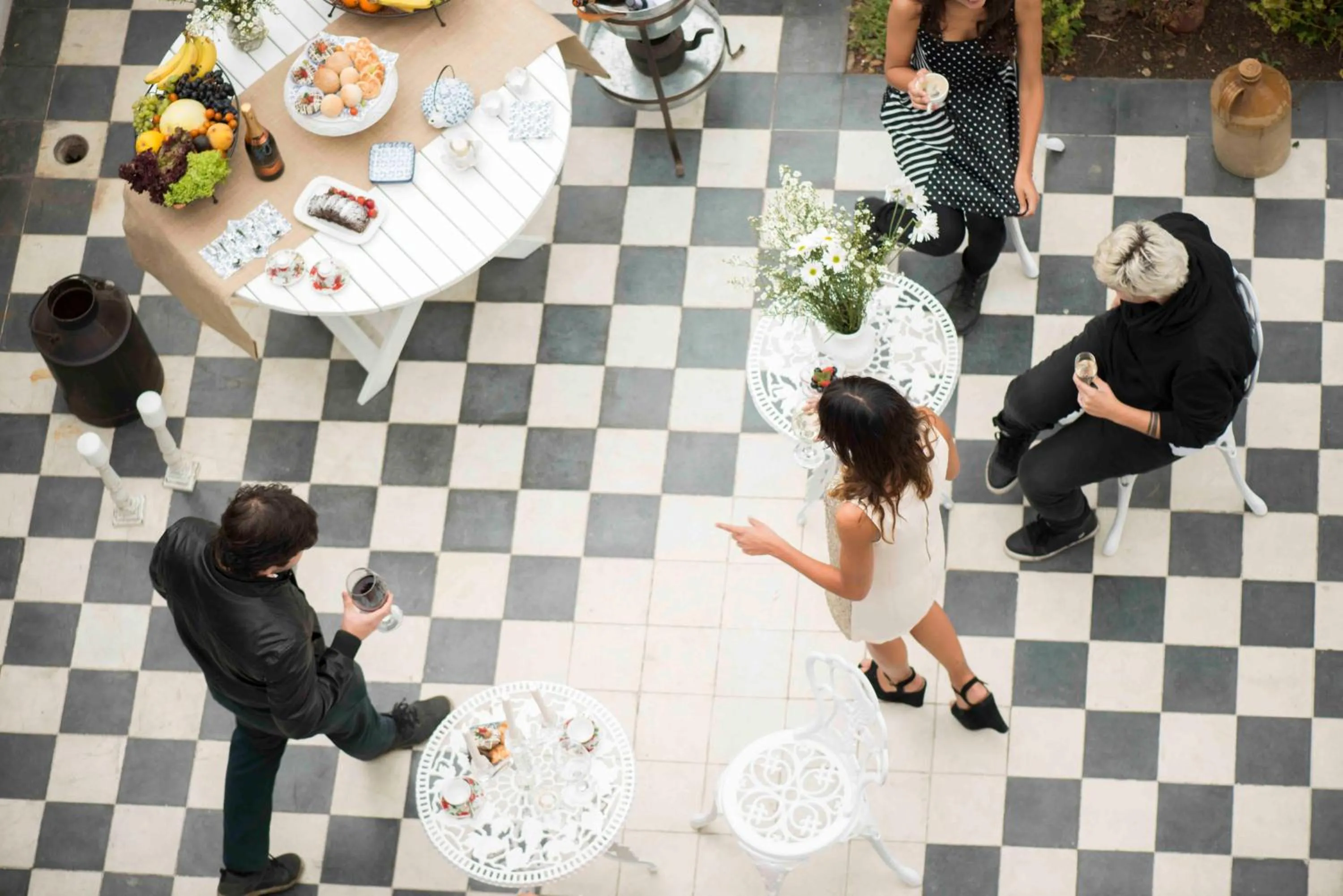 Patio in Hotel Casa Somerscales