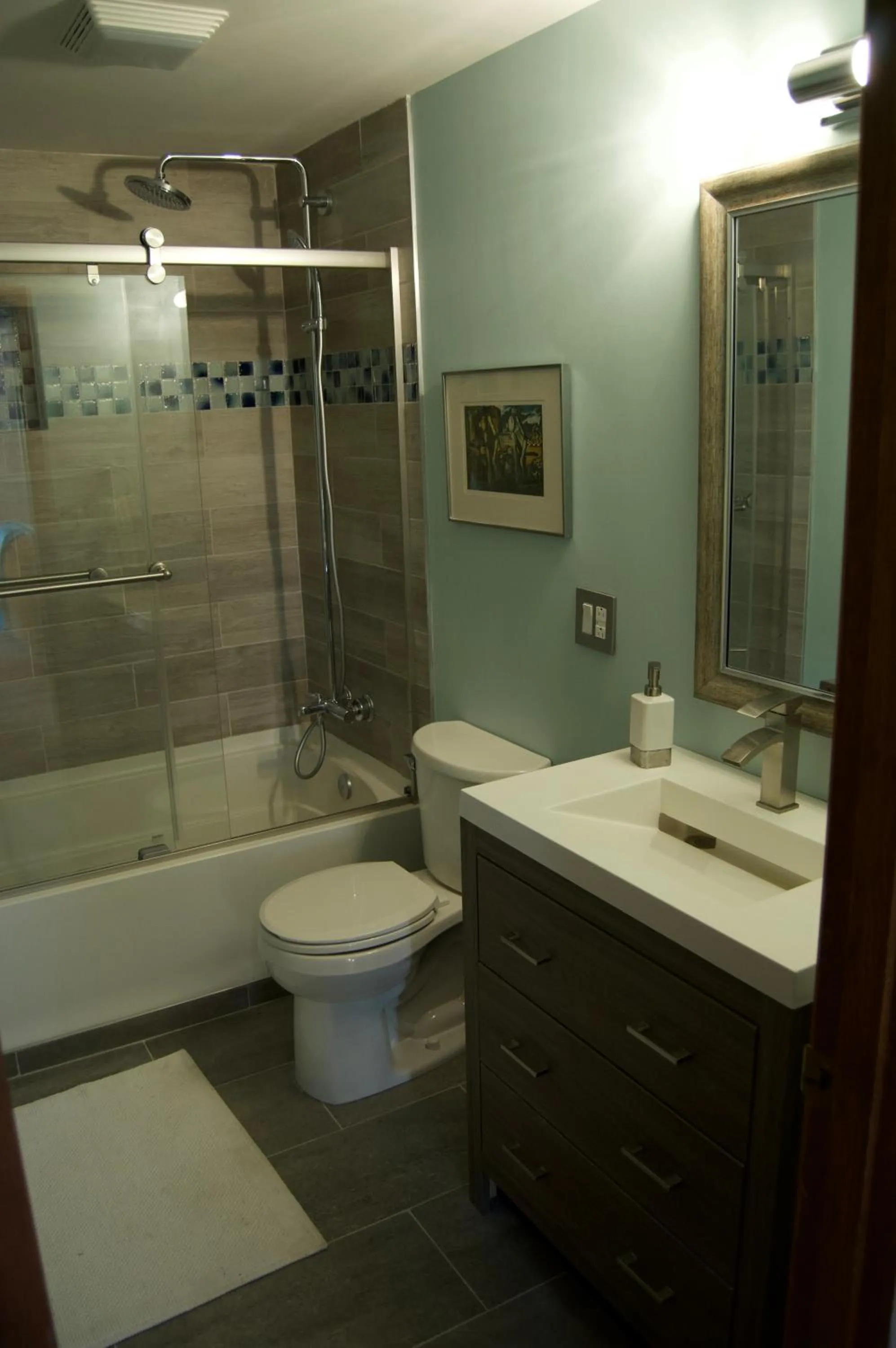 Shower in Water View Home