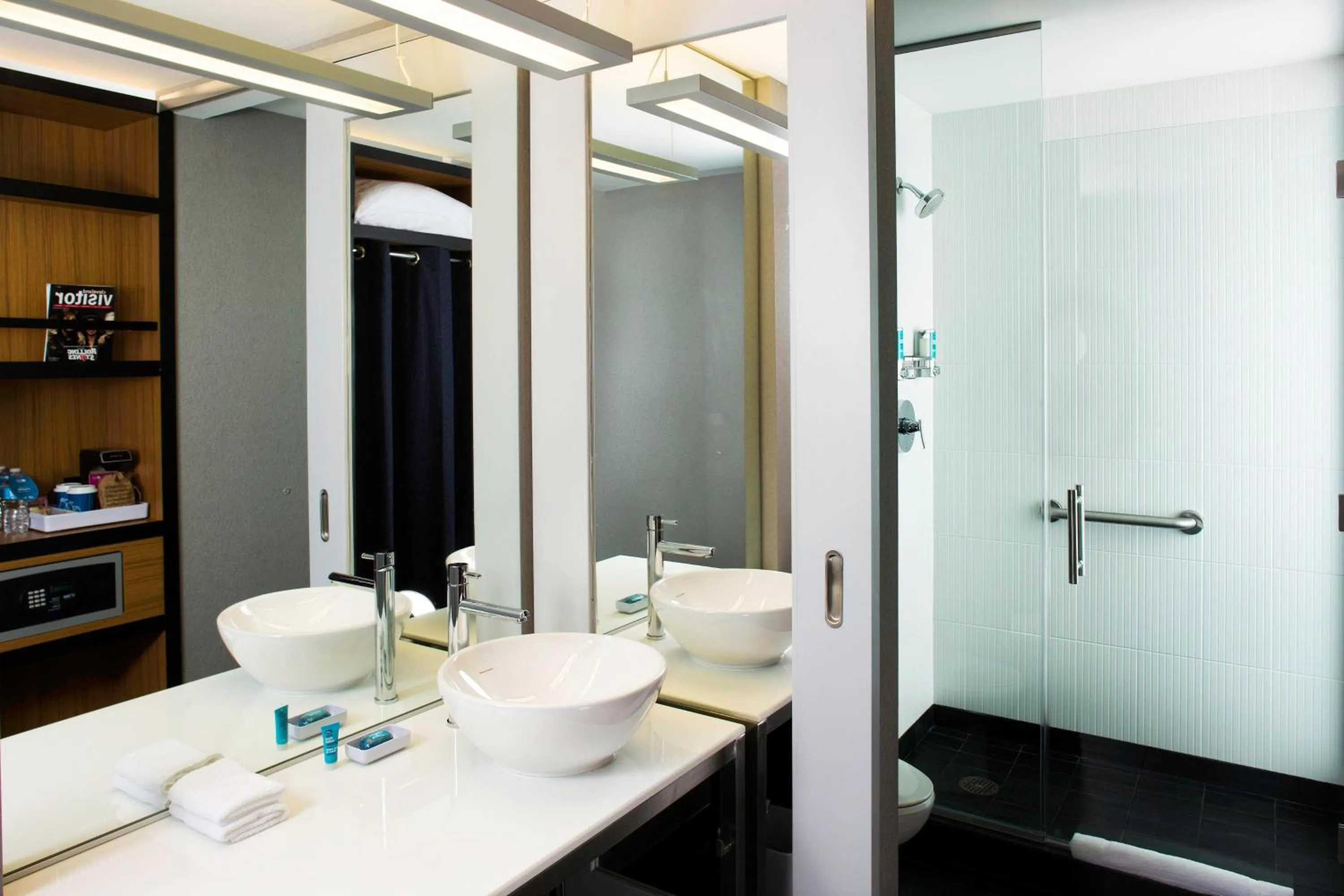 Bathroom in Aloft Cleveland Downtown