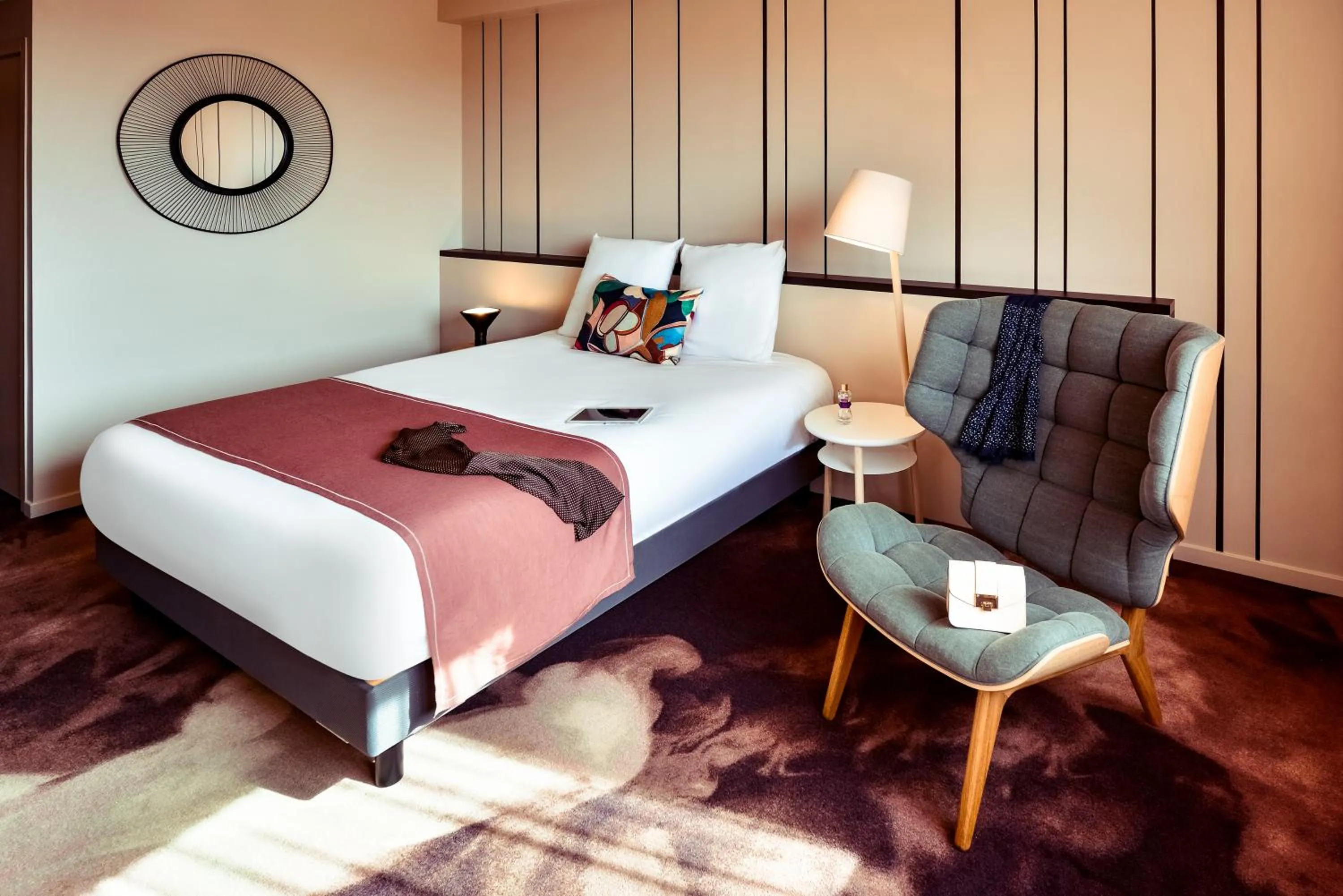 Bedroom, Bed in Mercure Lyon Genas Eurexpo