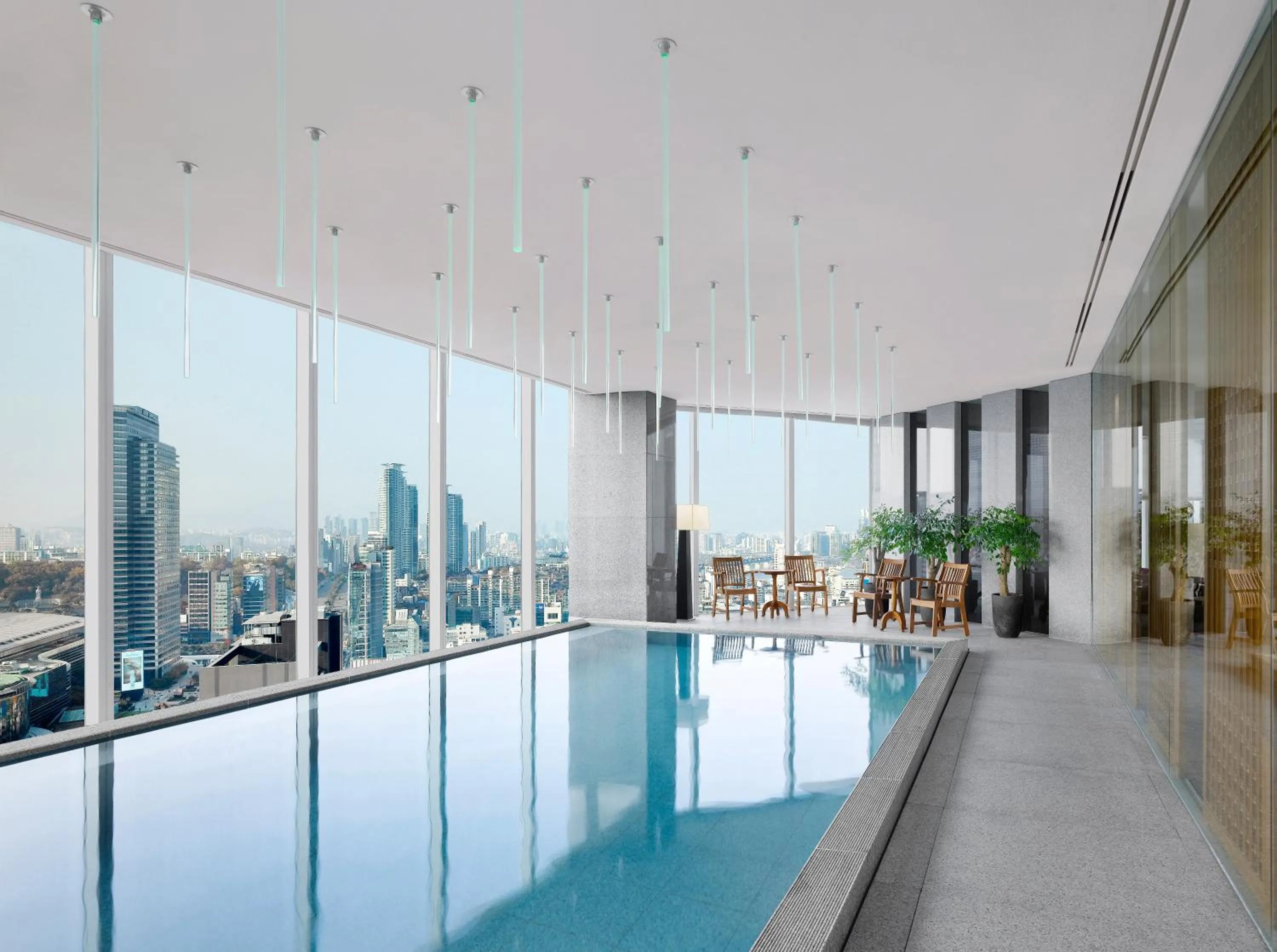 Pool view in Park Hyatt Seoul