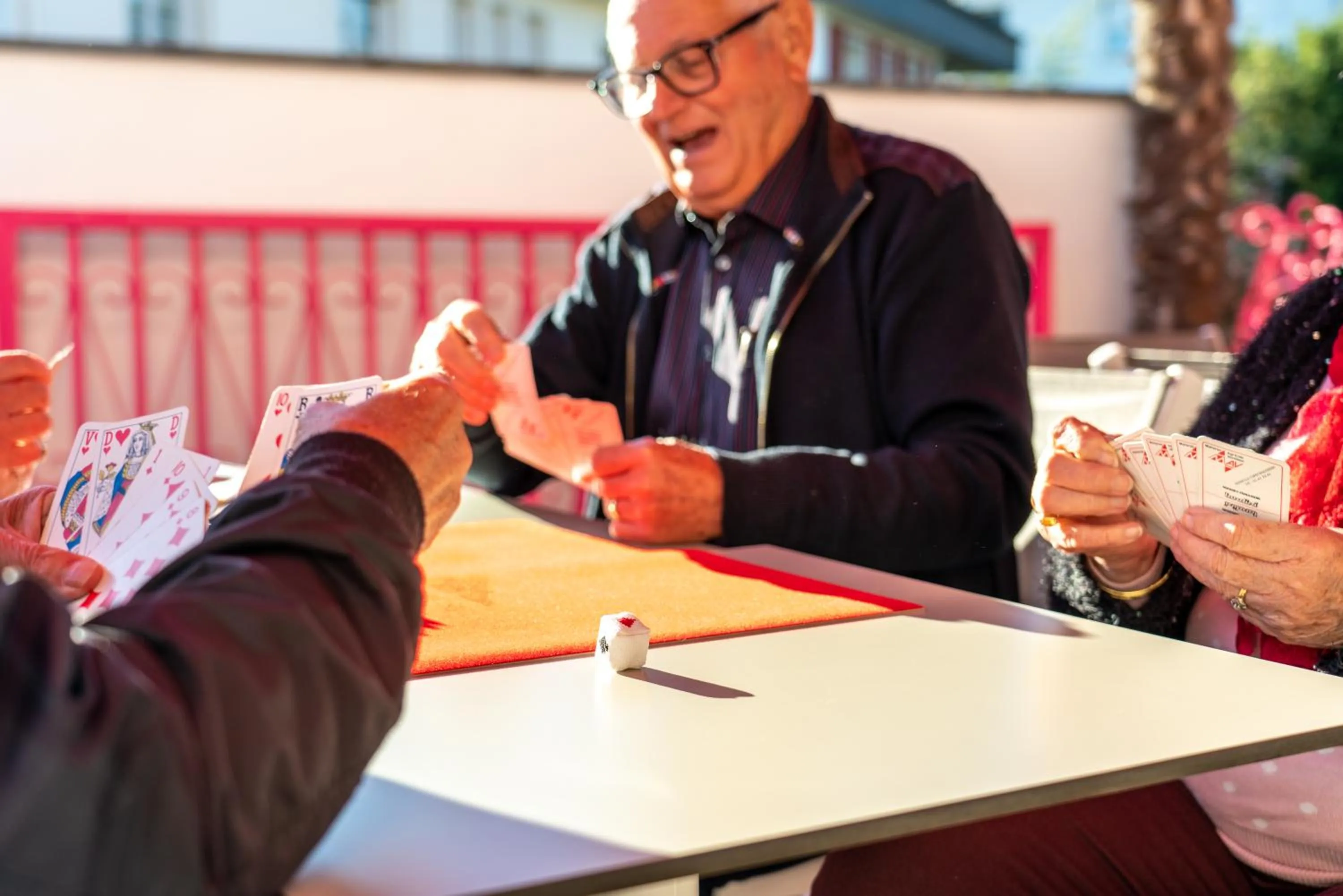 Patio in Au Primerose Hôtel