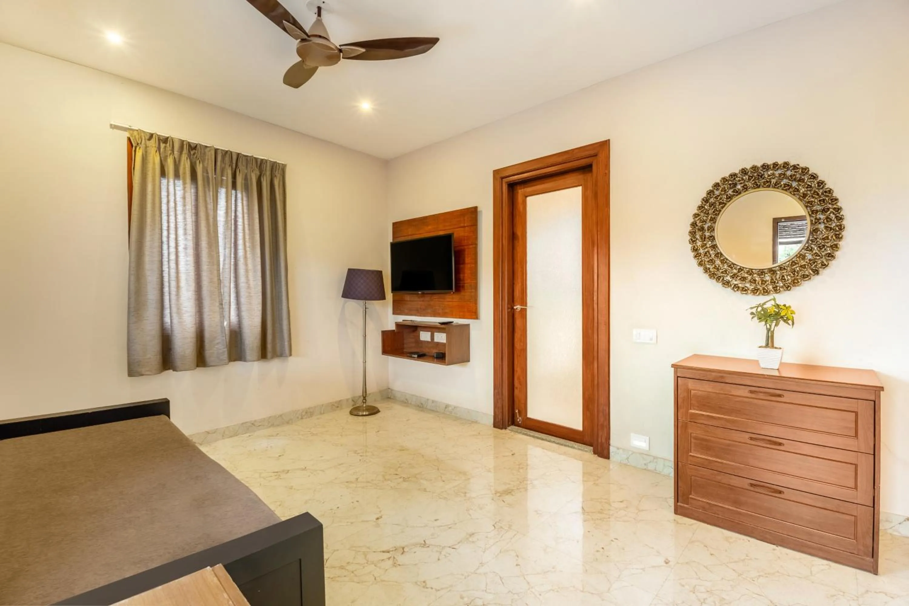 TV and multimedia in Treebo Premium Villa Escape In With Pool View
