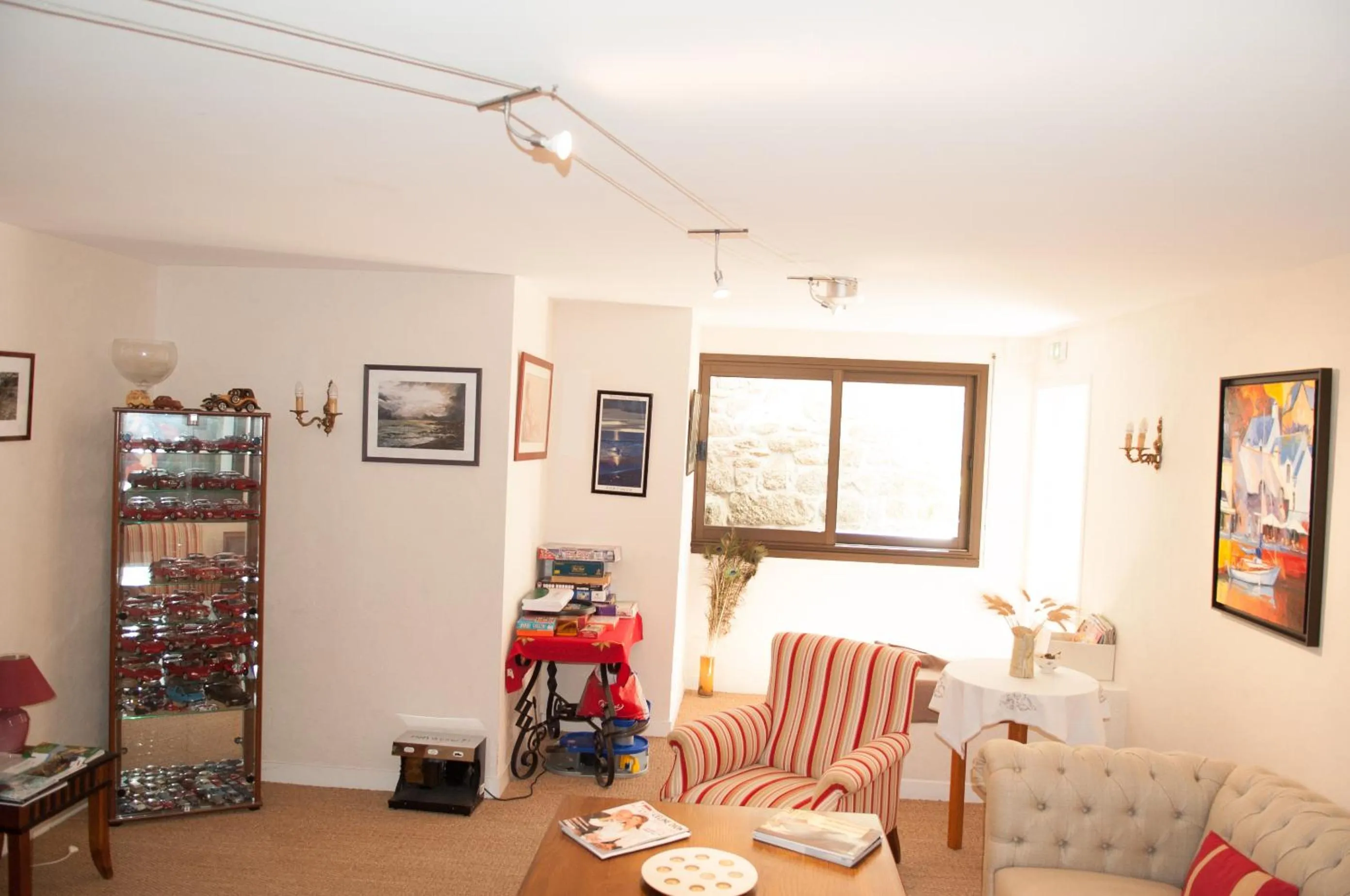 Living room in CITOTEL La Chaumière Roz-Aven