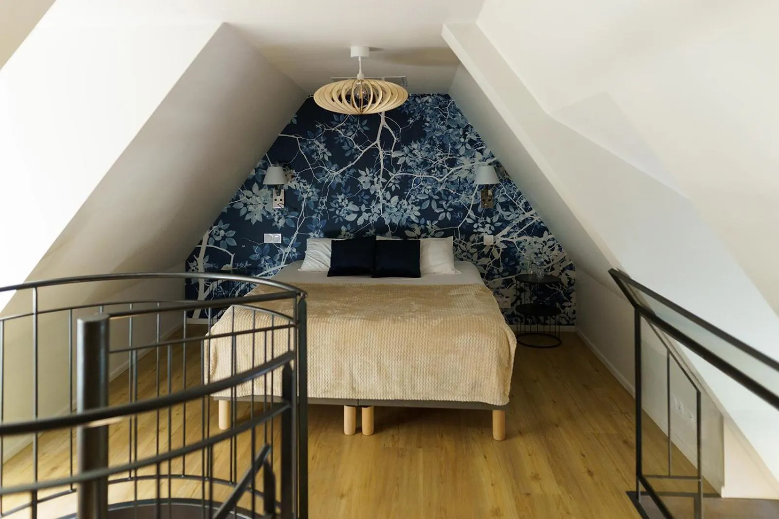 Bed in CITOTEL La Chaumière Roz-Aven