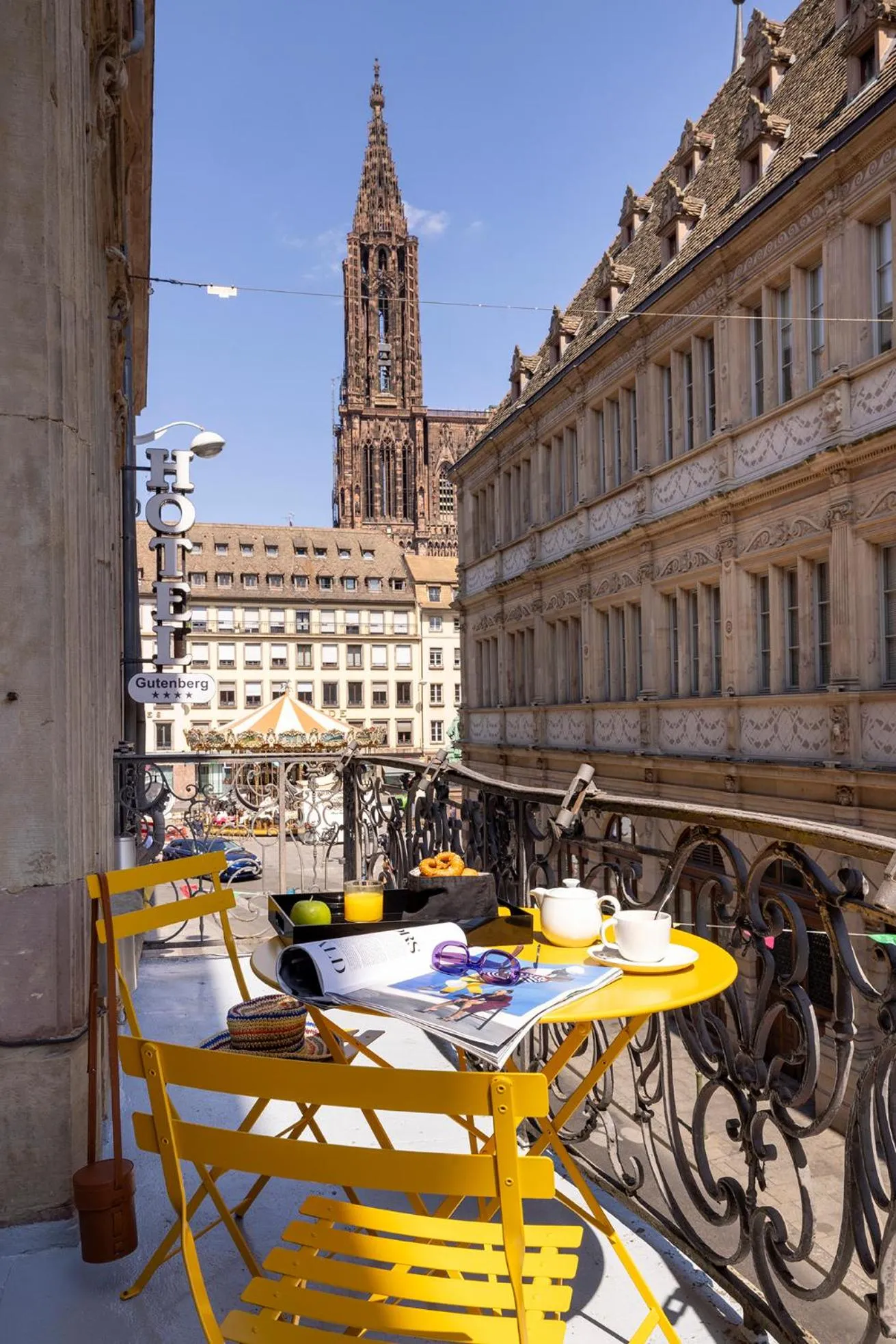 Balcony/Terrace in Hôtel Gutenberg