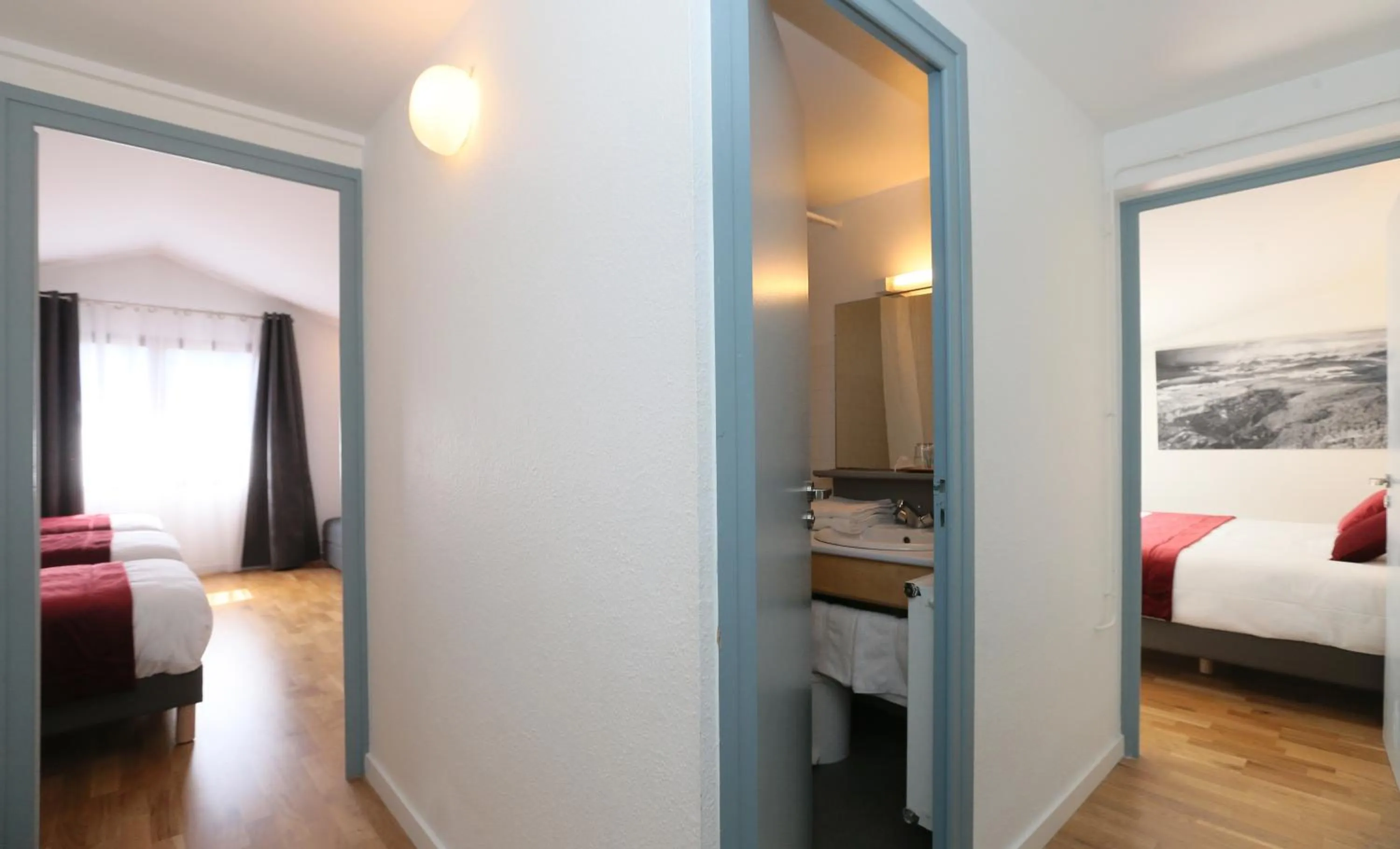 Bed in Hôtel Restaurant La Buffe