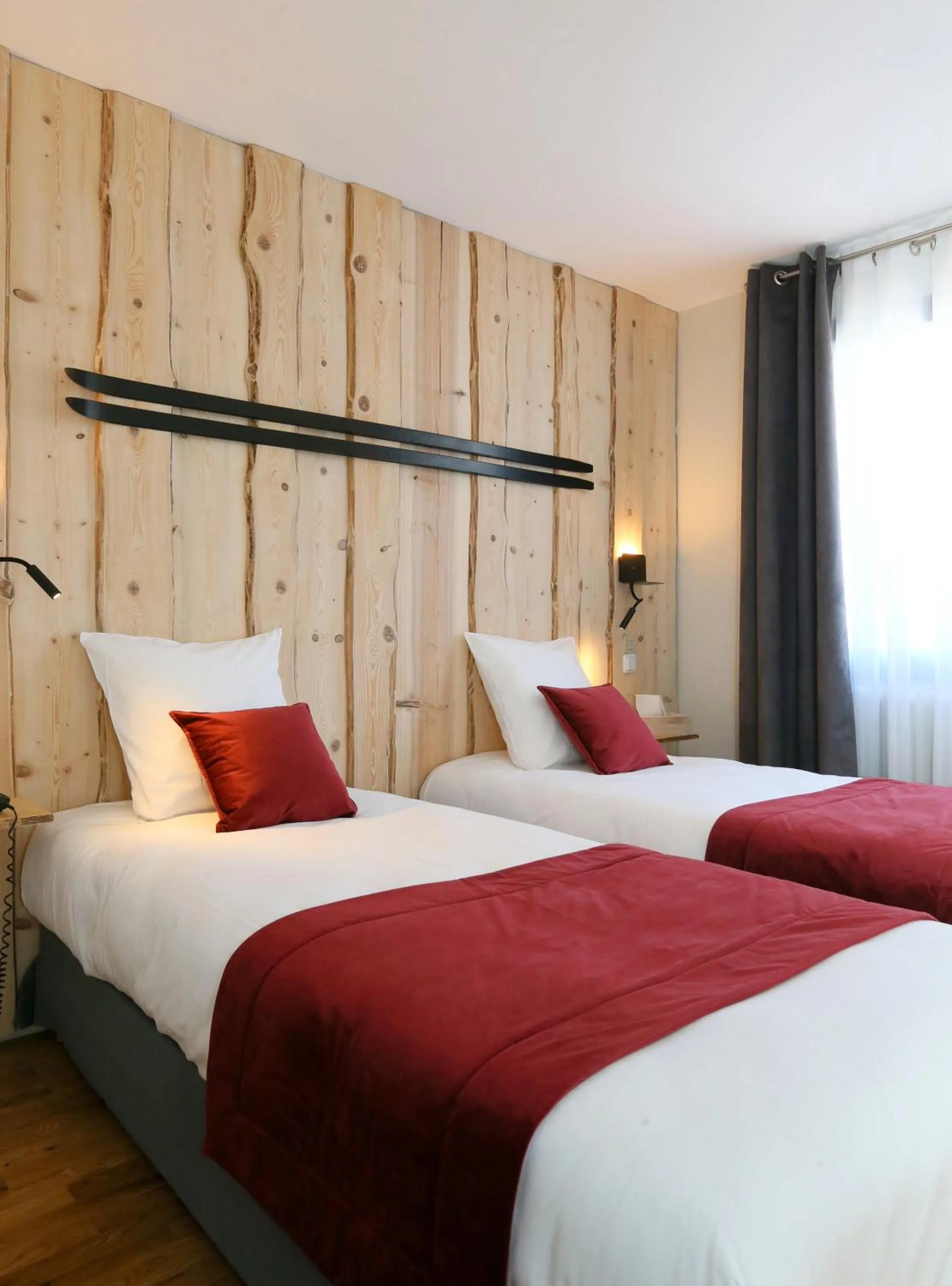 Bed in Hôtel Restaurant La Buffe