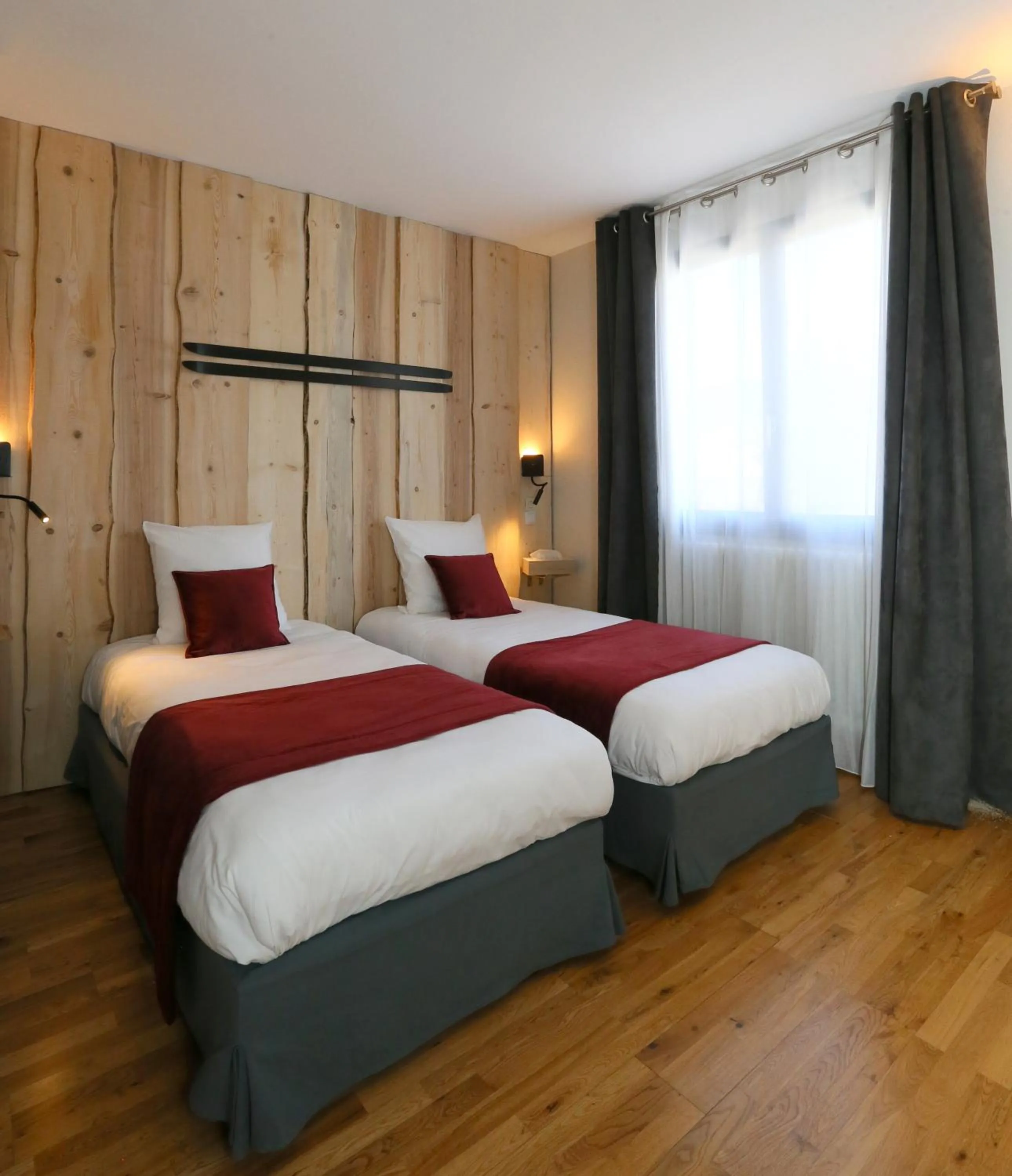 Bed in Hôtel Restaurant La Buffe