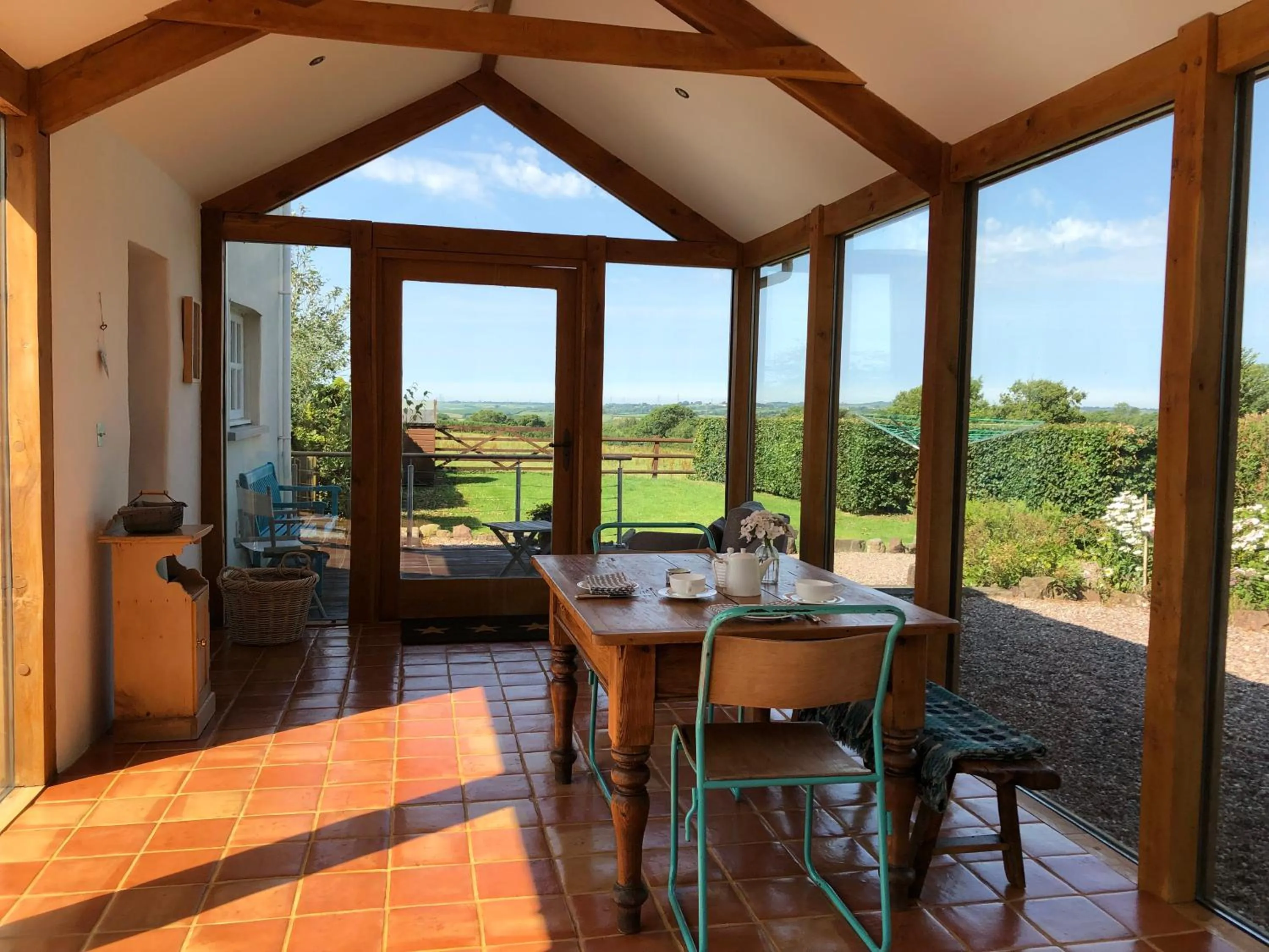Dining area in Dan y Graig Barn, Carmarthen