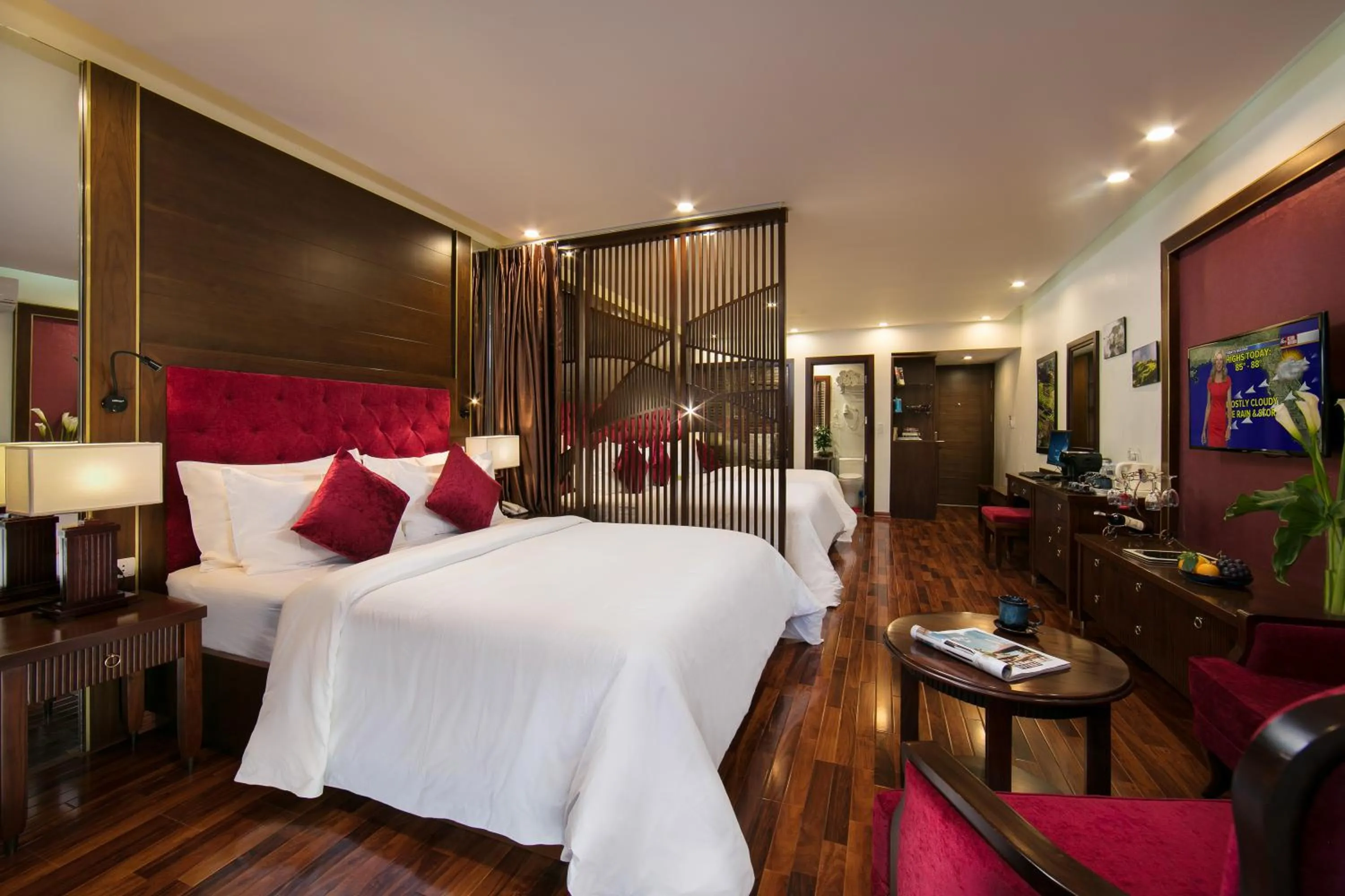 Living room, Bed in Sapa Horizon Hotel