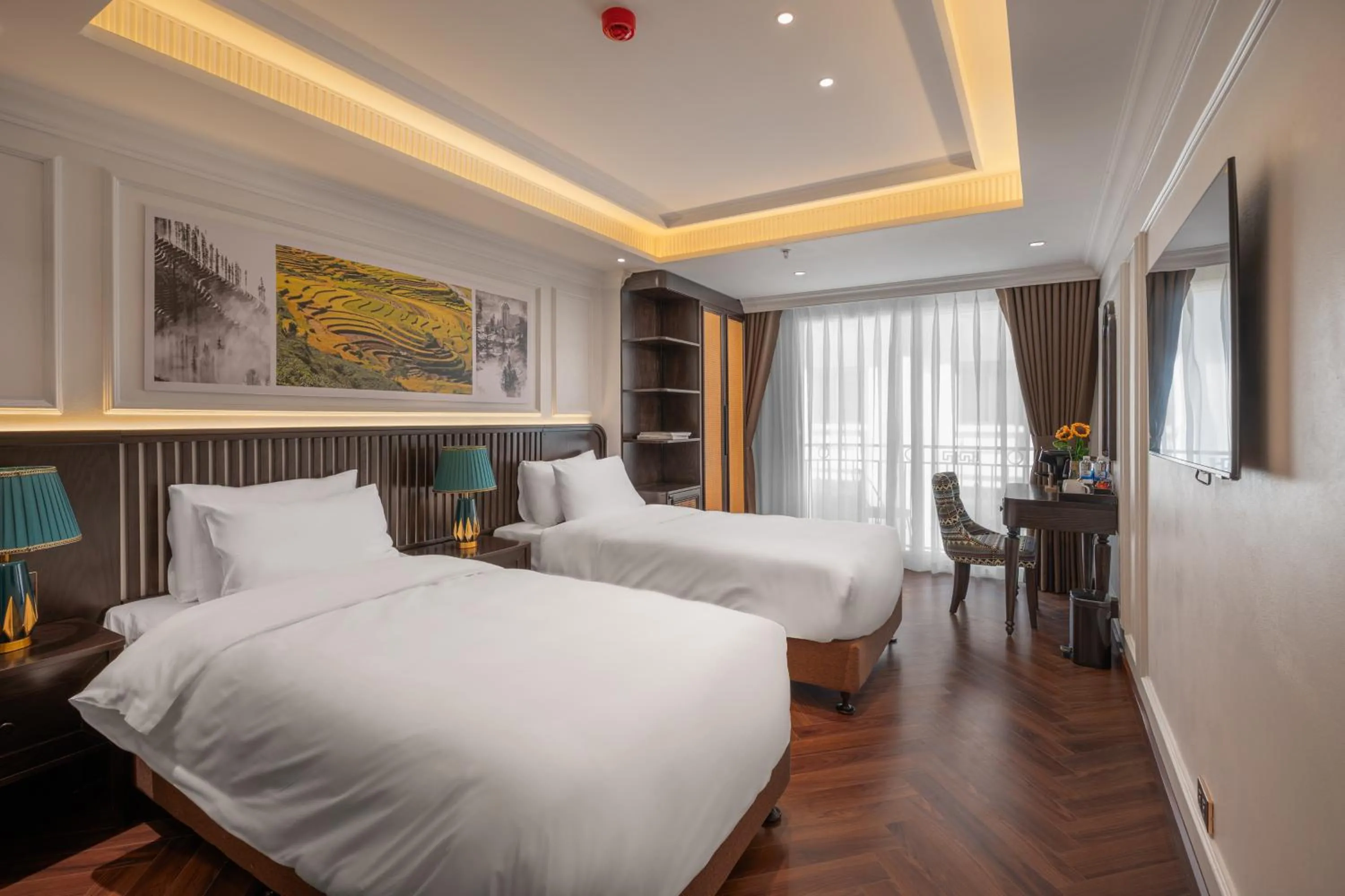 Bed in Sapa Horizon Hotel