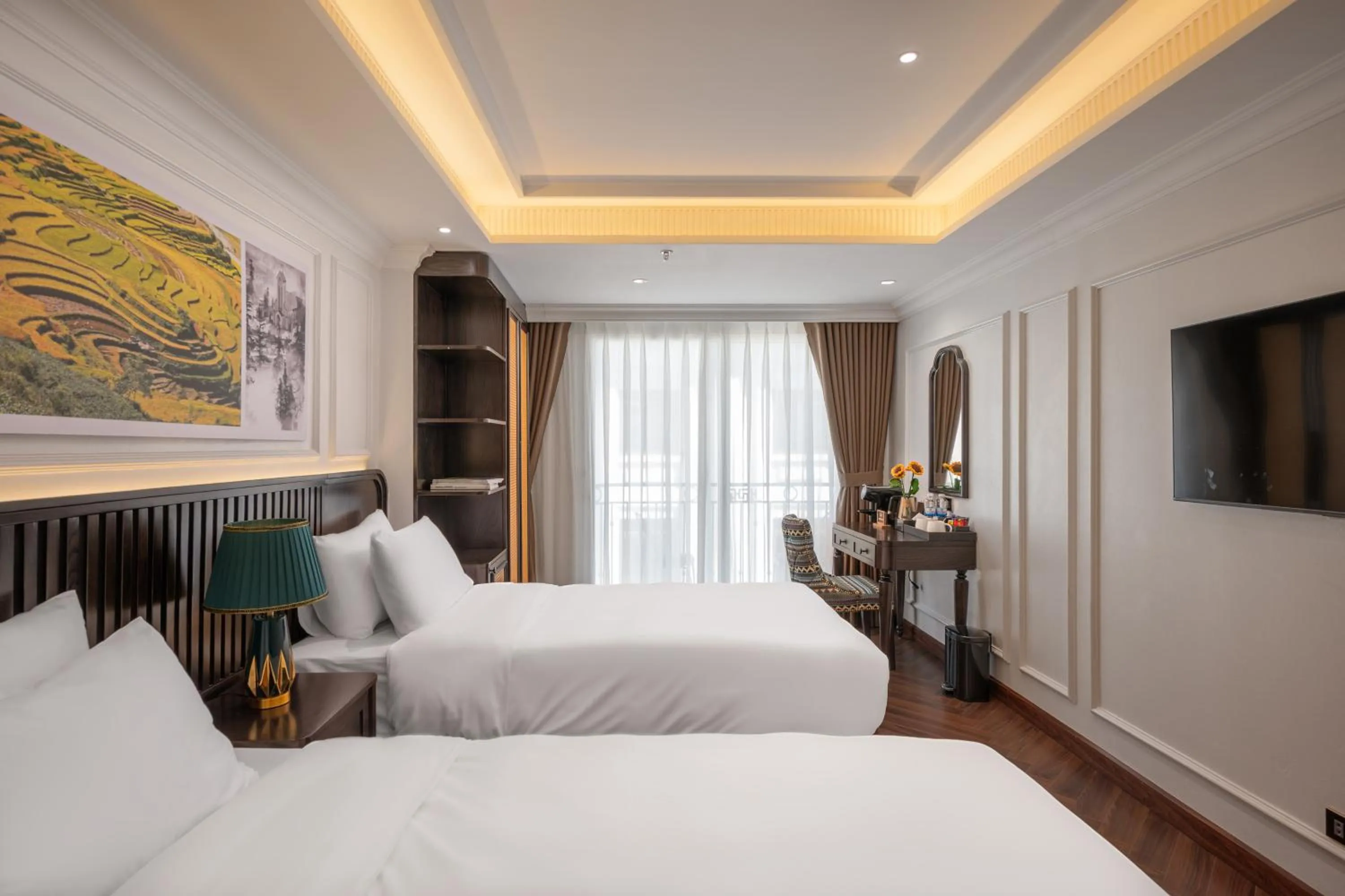 Bed in Sapa Horizon Hotel