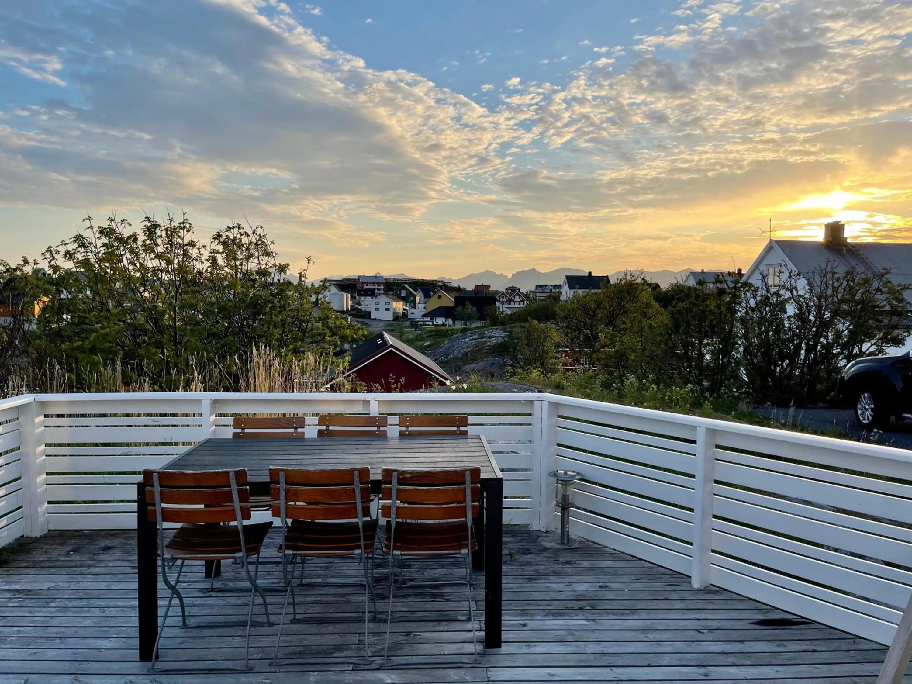 Balcony/Terrace in Henningsvær Rorbuer