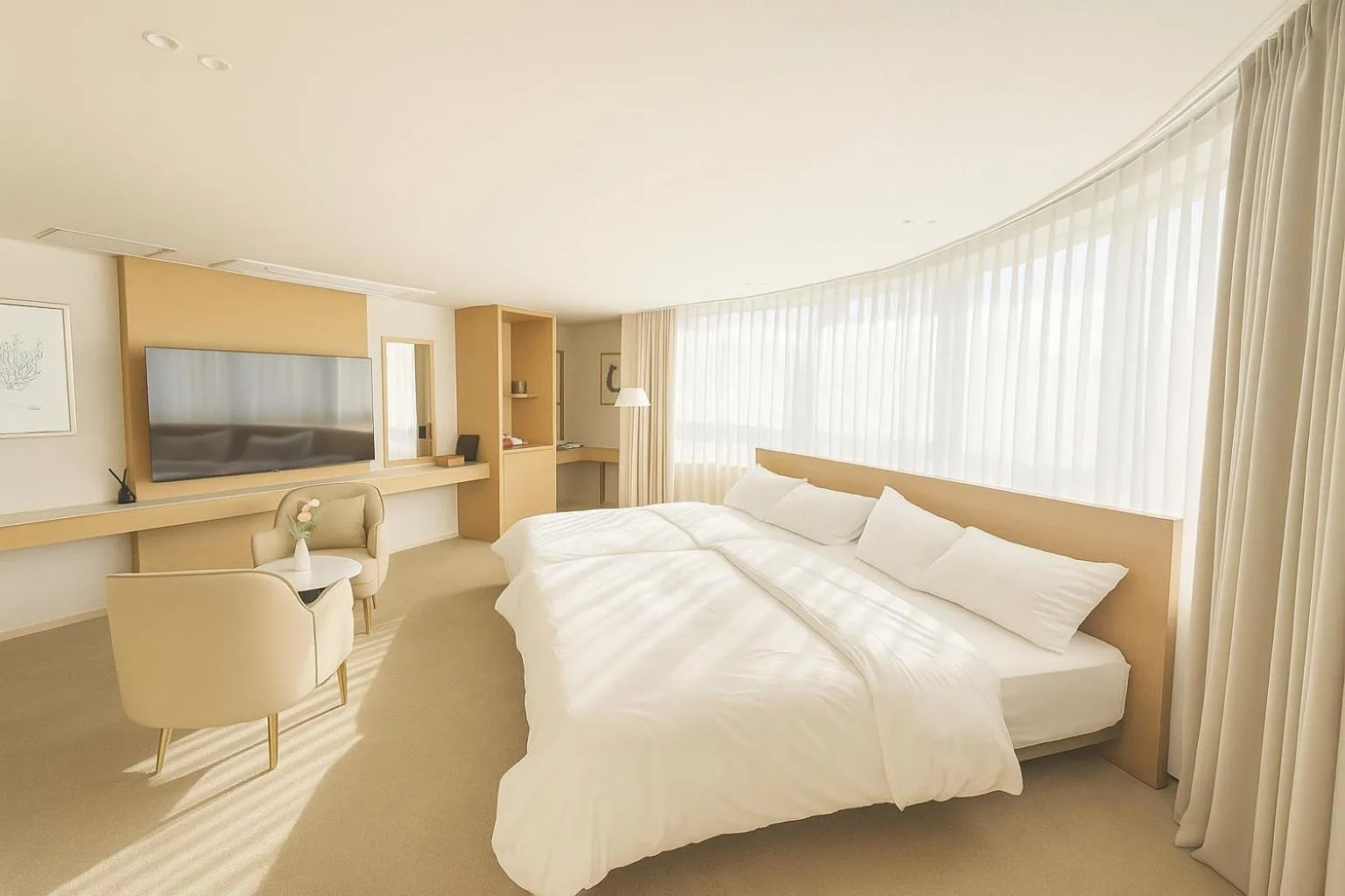 Bed in Benikea Hotel Bizinn